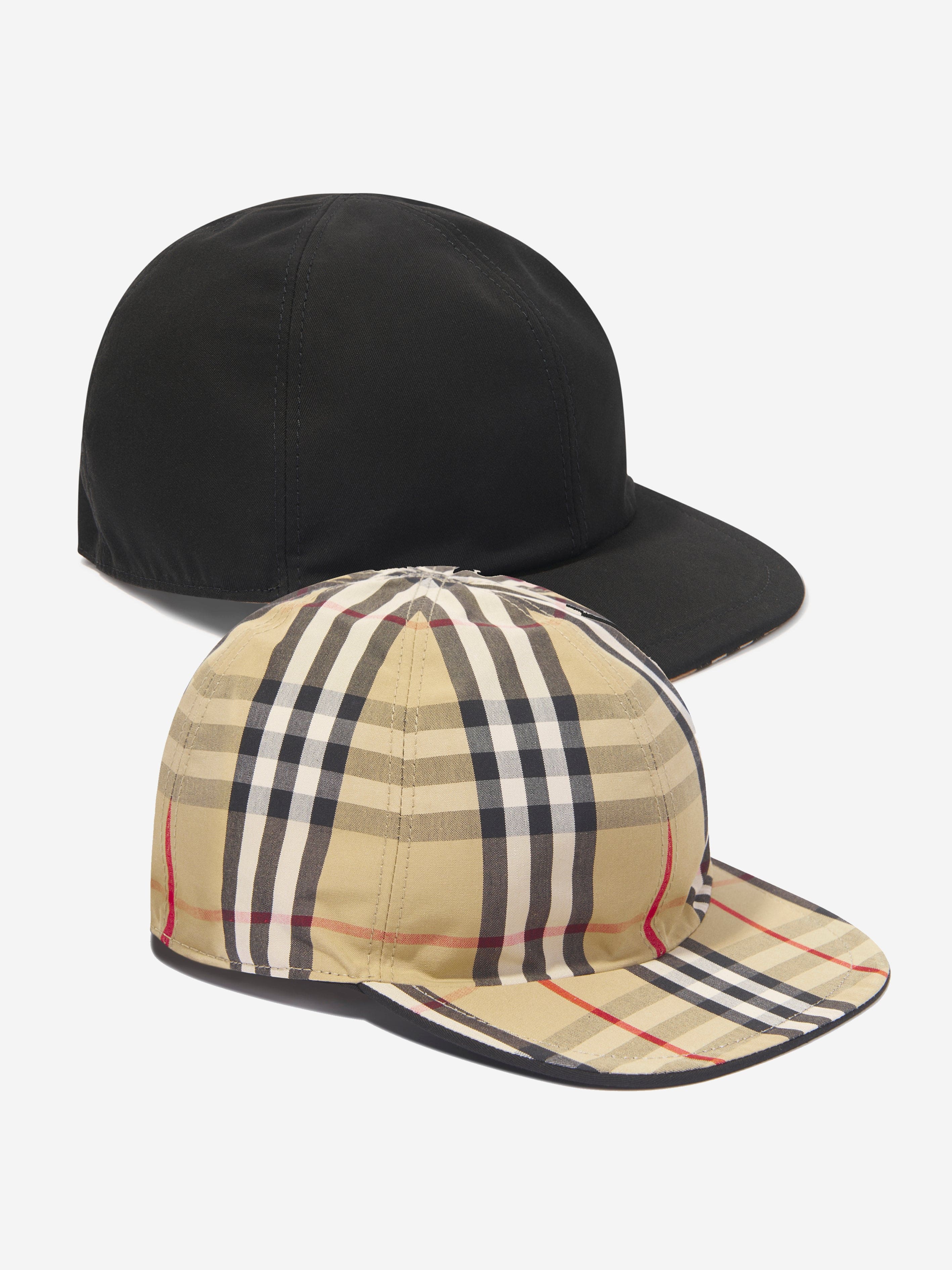Burberry Kids Reversible Cap in Black - Main Image
