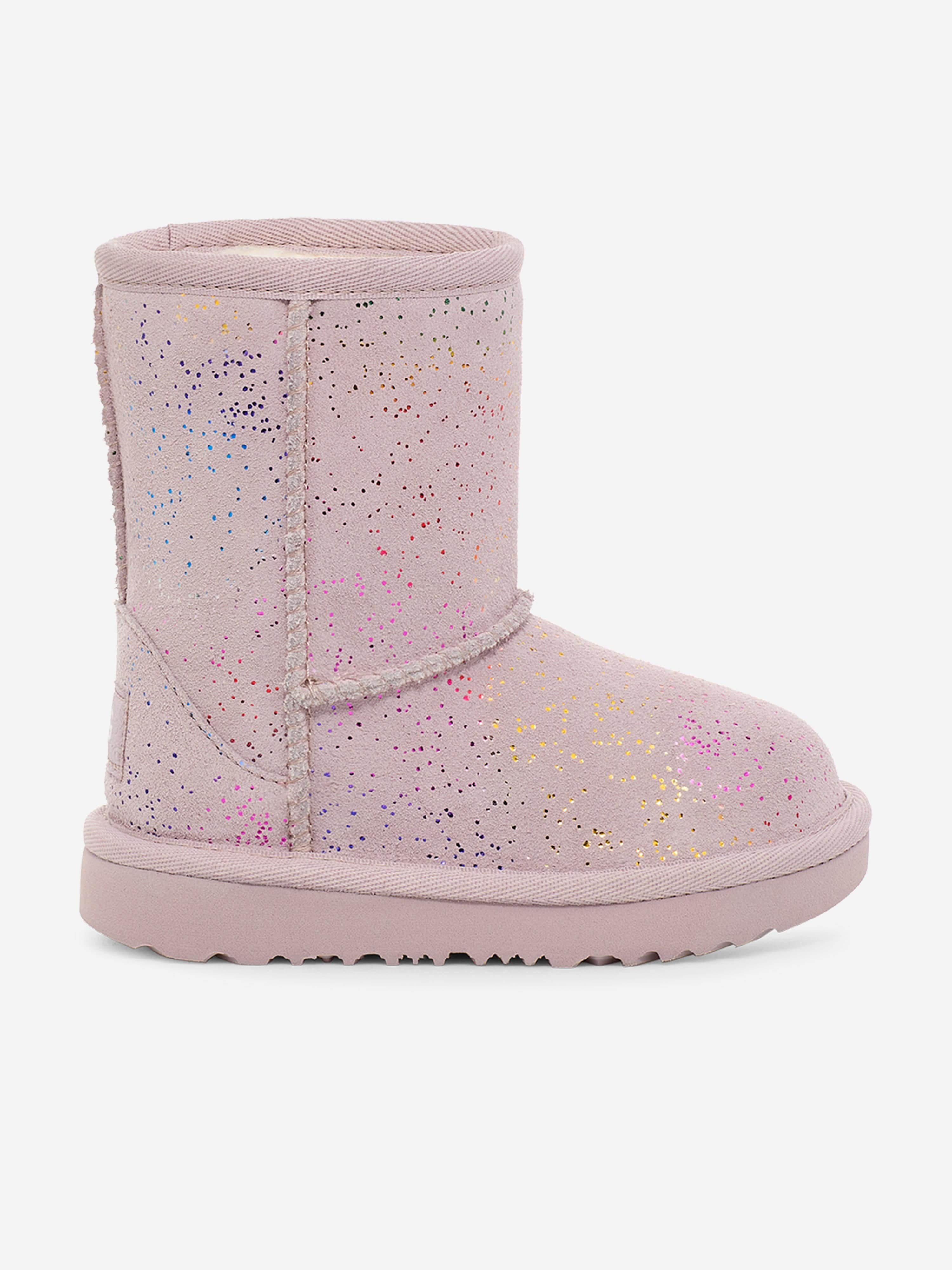 Uggs Boots Kids Girls UGG Girls Classic II Shimmer Sky Boots In Purple