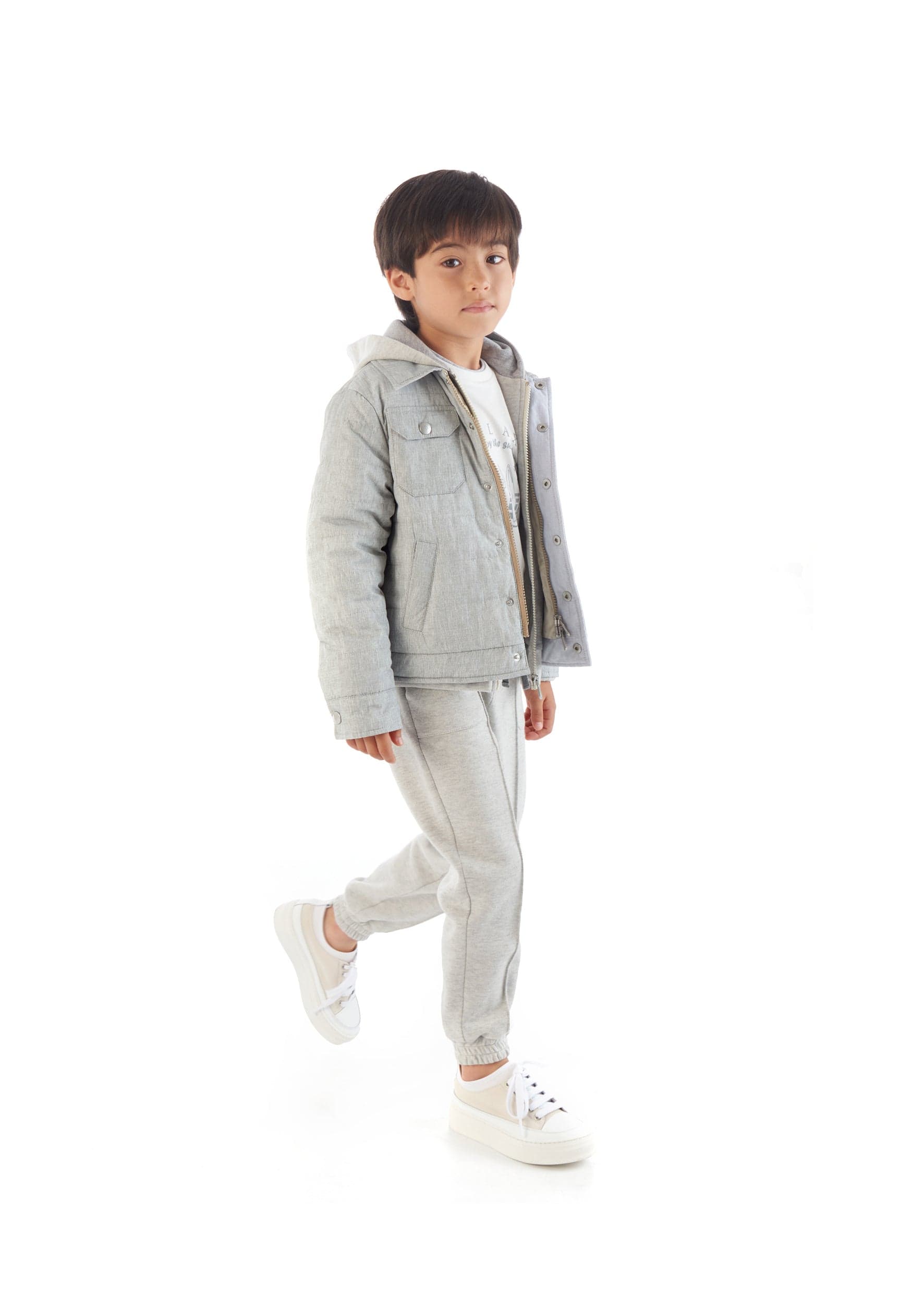 Eleventy Boys Cotton Jogger Pants in Beige