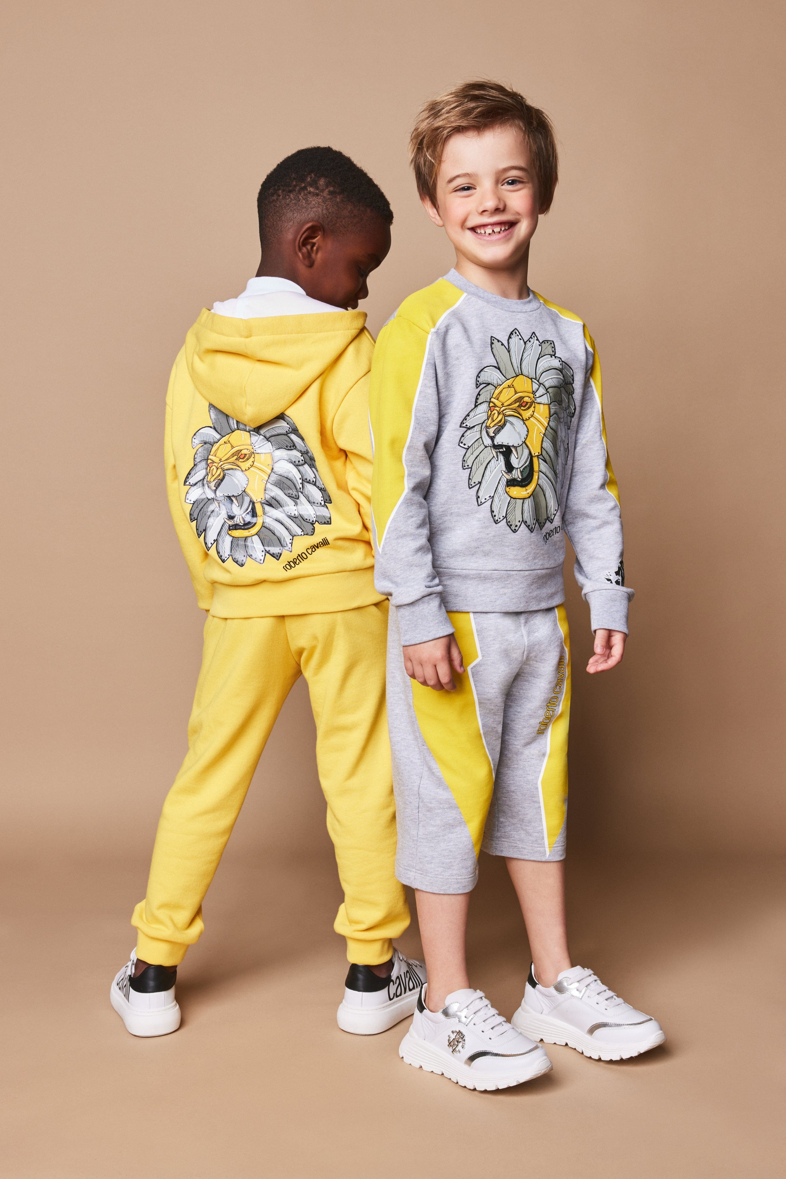 Roberto Cavalli Boys Lion Sweatshirt in Grey