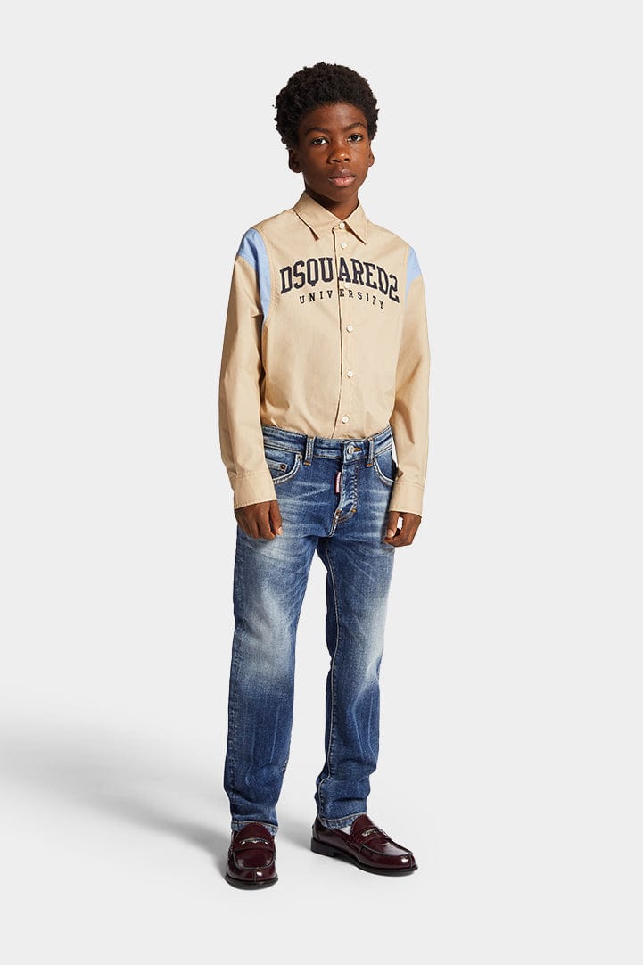 Dsquared2 Kids Regular Fit Jeans in Blue