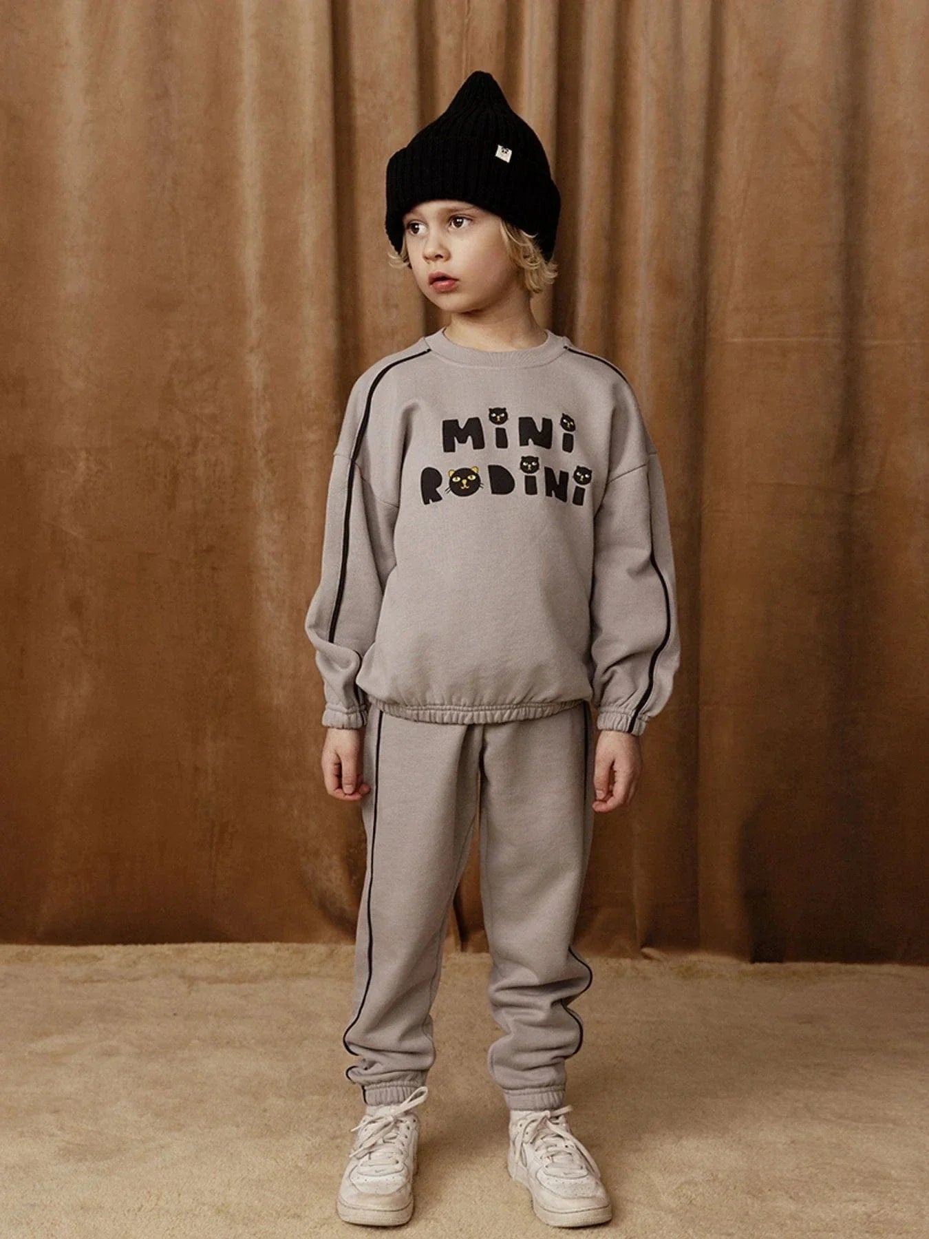 Boys Cats Sweatshirt in Grey