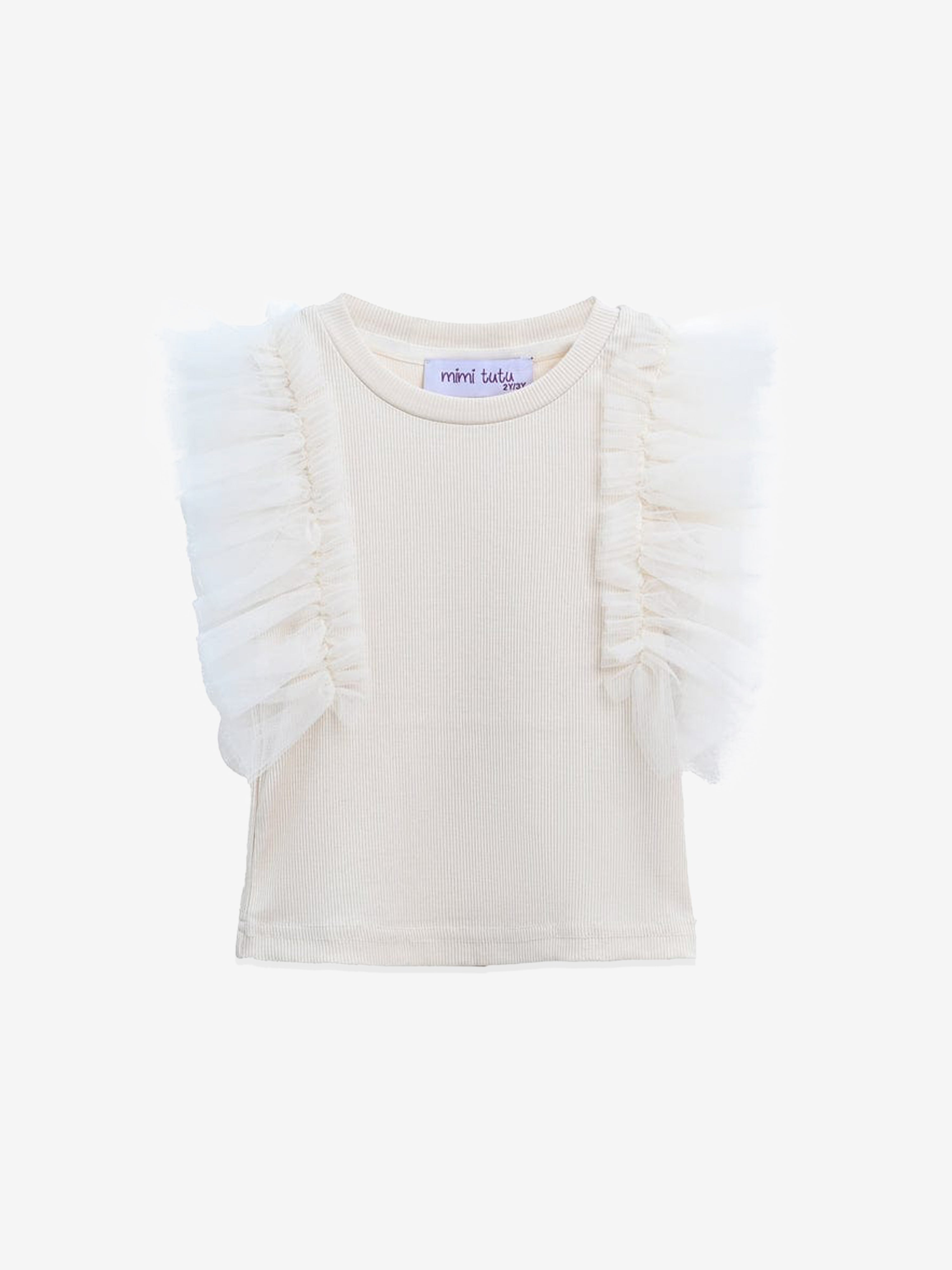 Champagne Tulle Frill T-Shirt