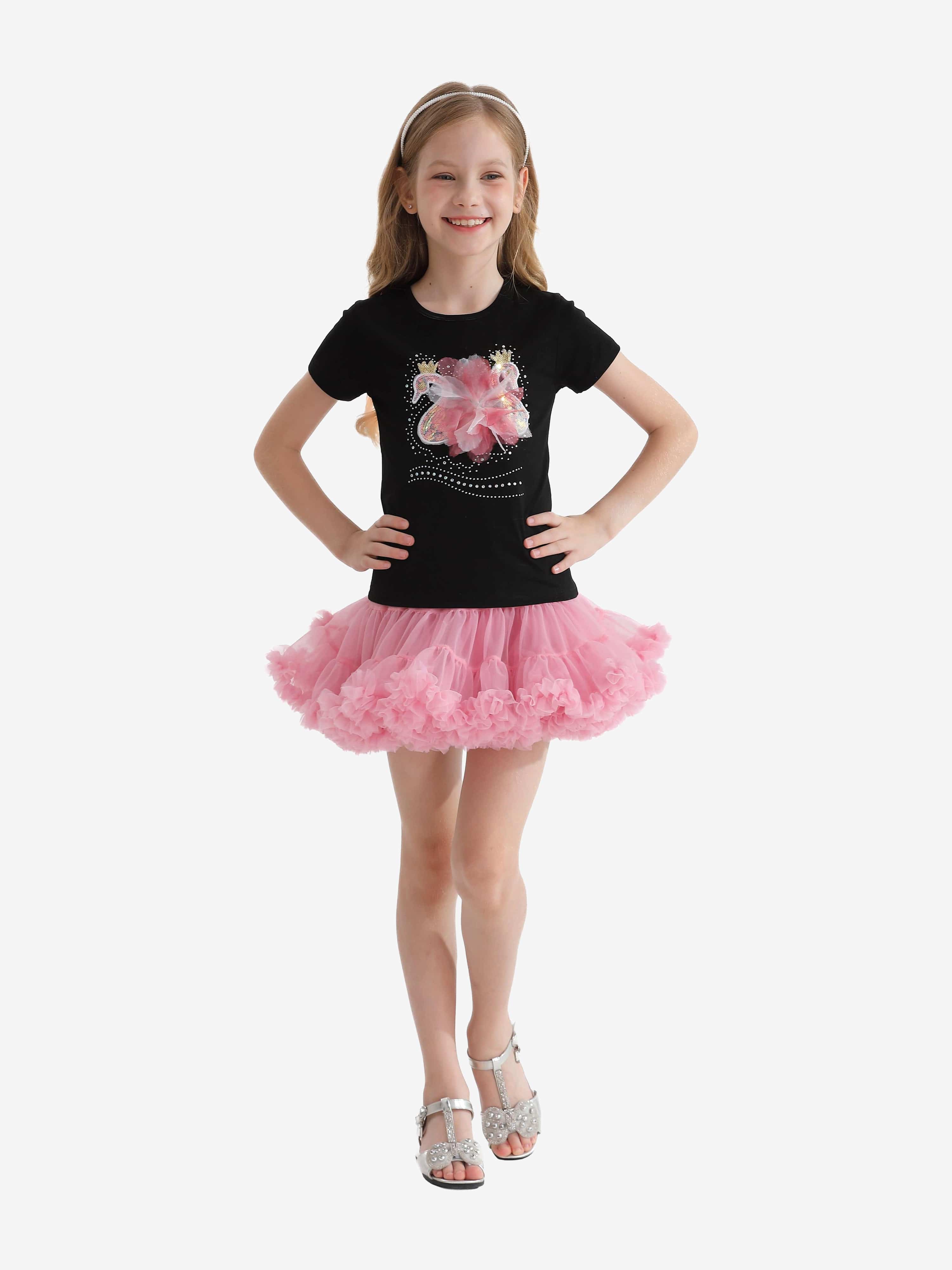 Black Swan Applique T-Shirt