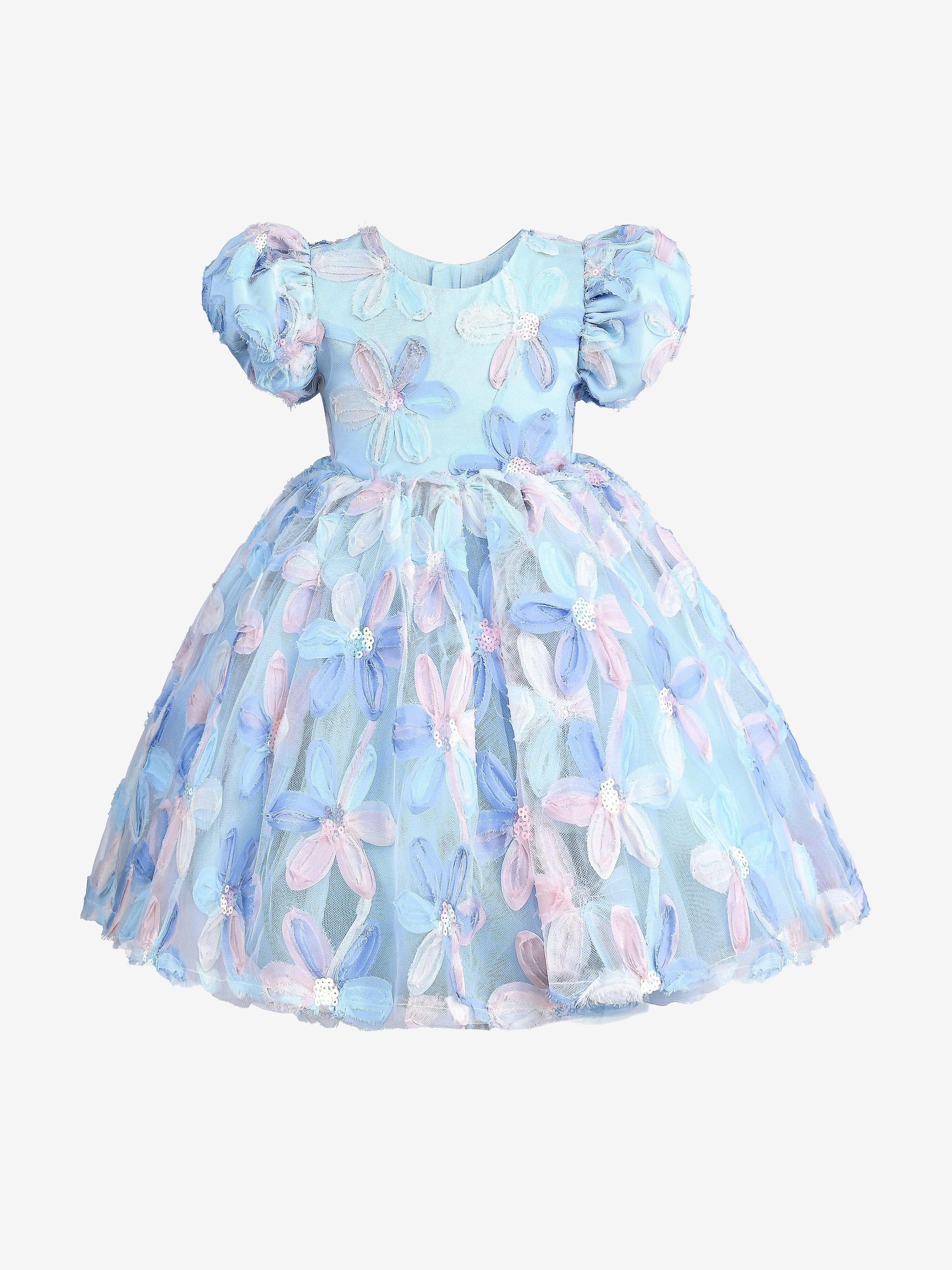 Blue Daisy Party Dress