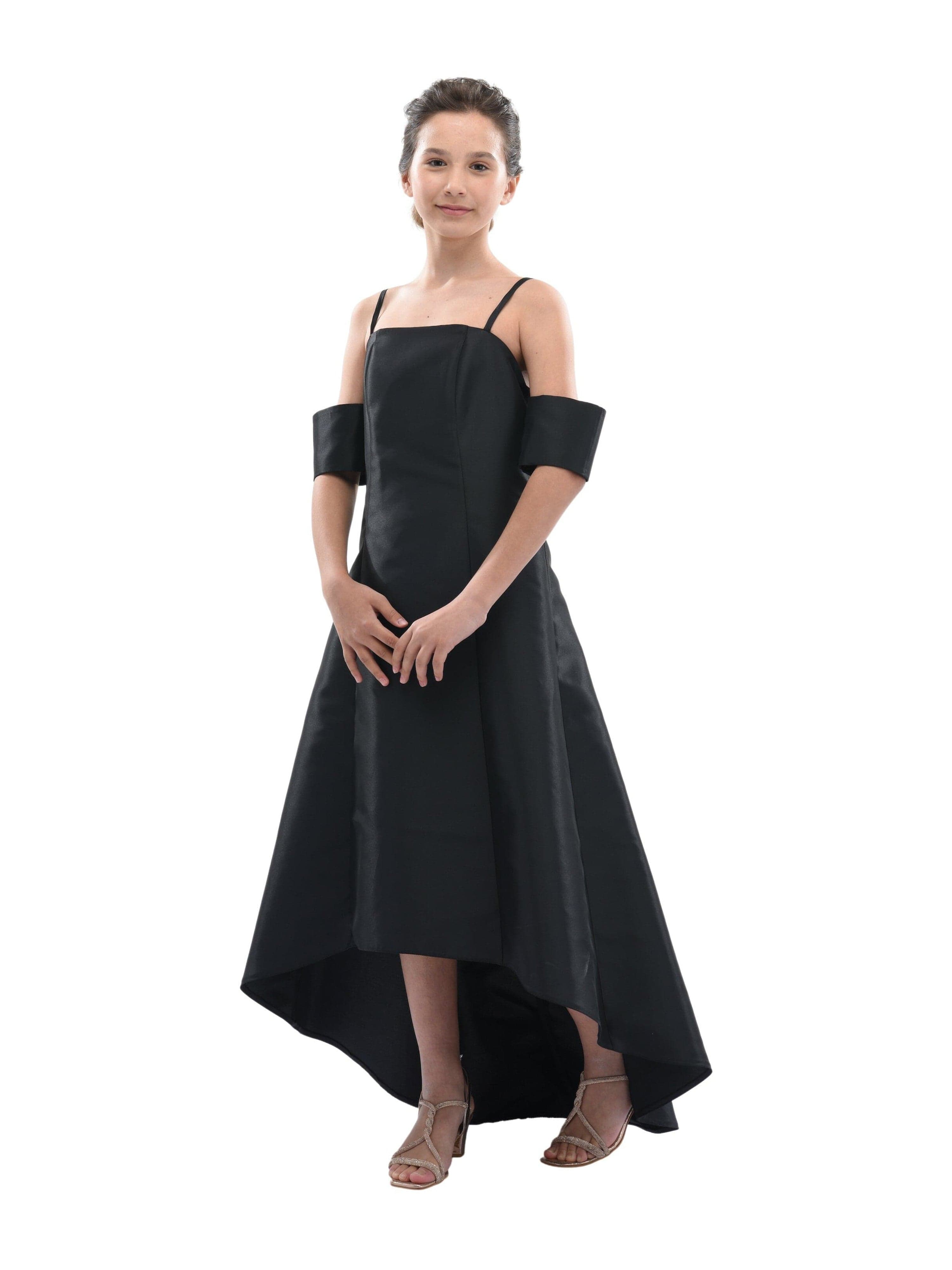 Black Bexley Hi-low Gown
