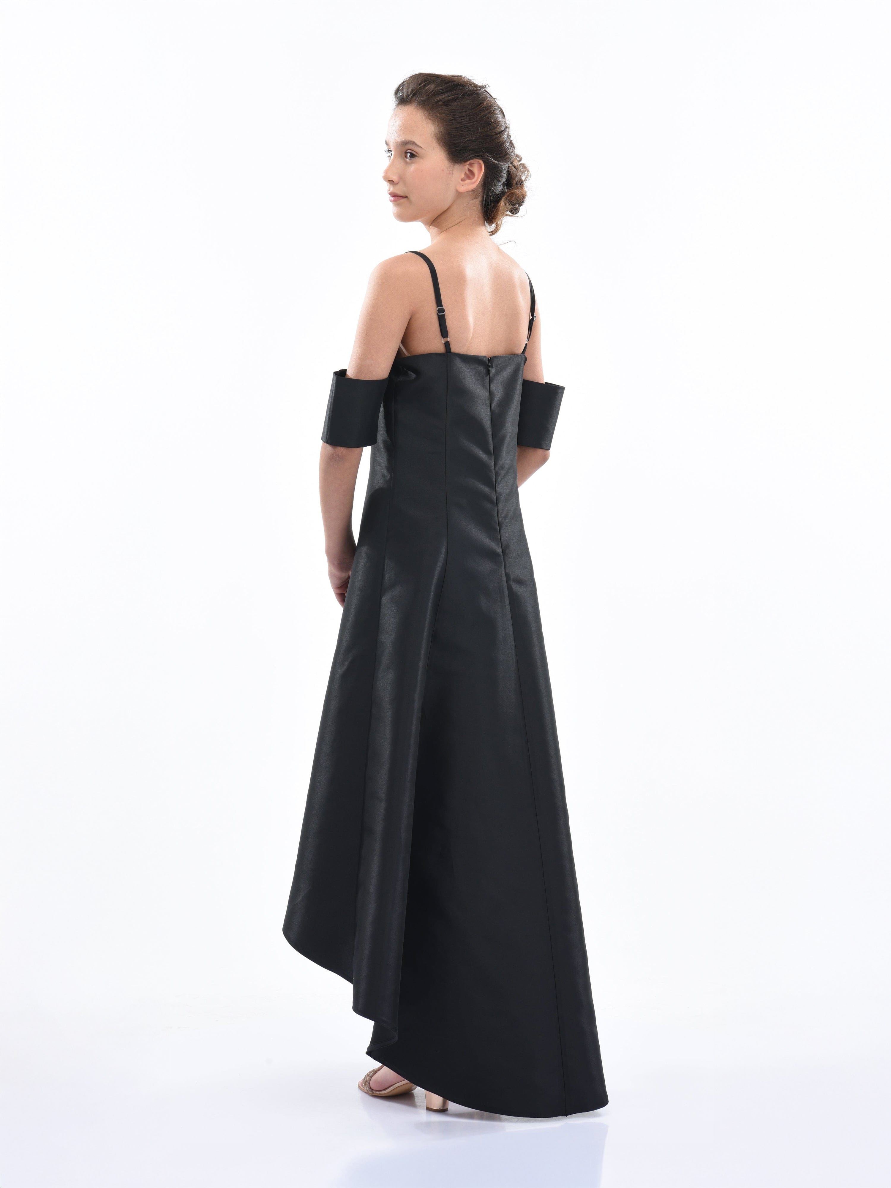 Black Bexley Hi-low Gown