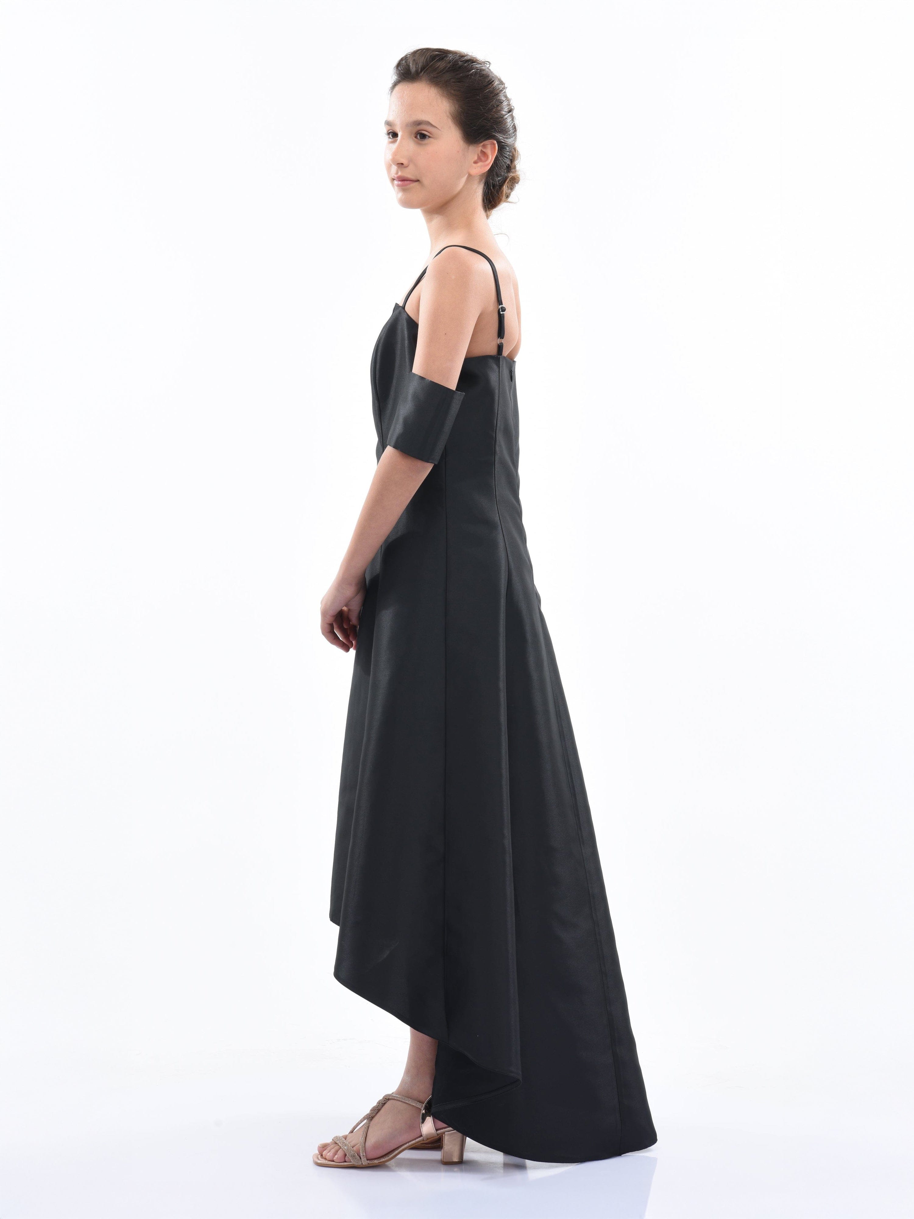 Black Bexley Hi-low Gown