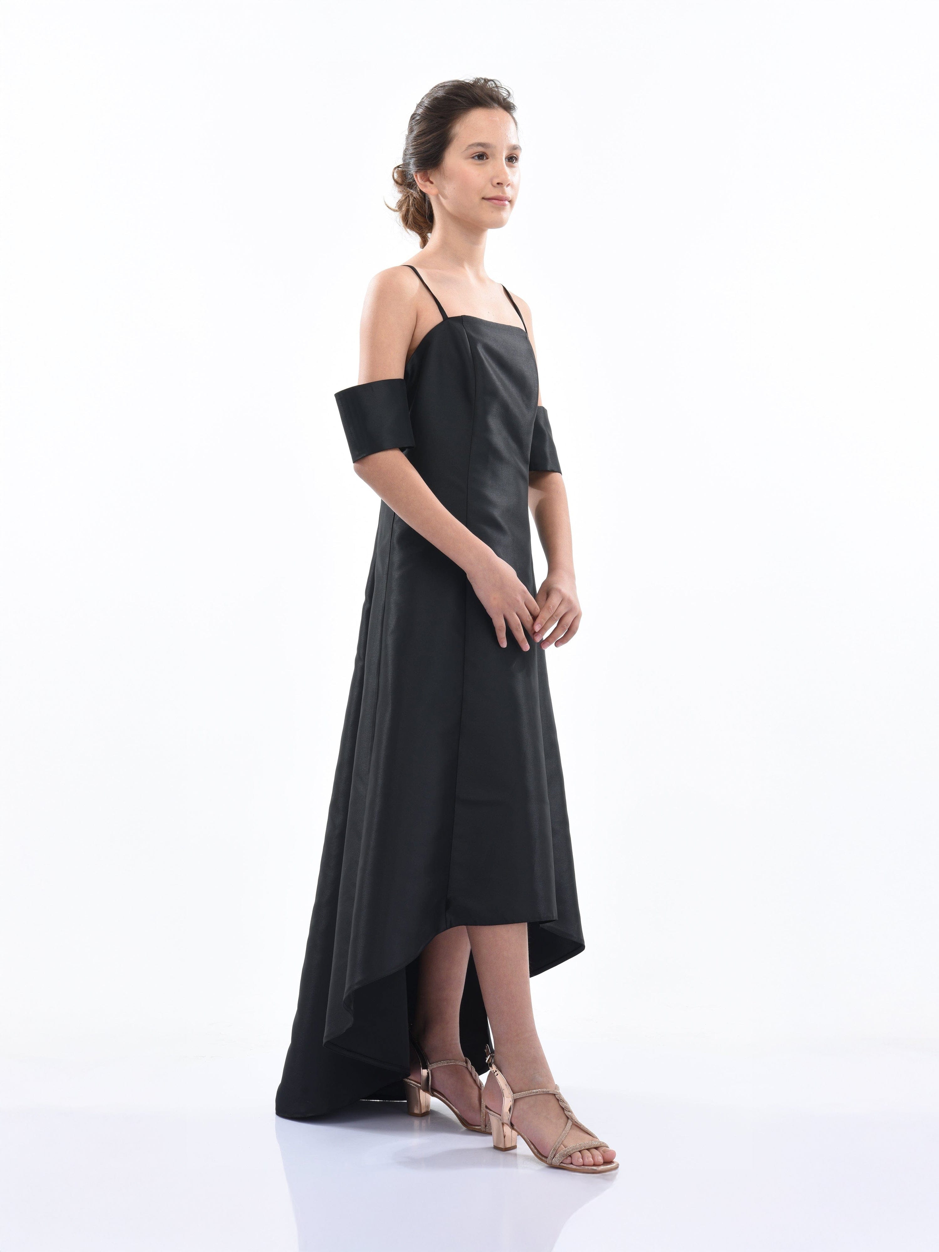 Black Bexley Hi-low Gown