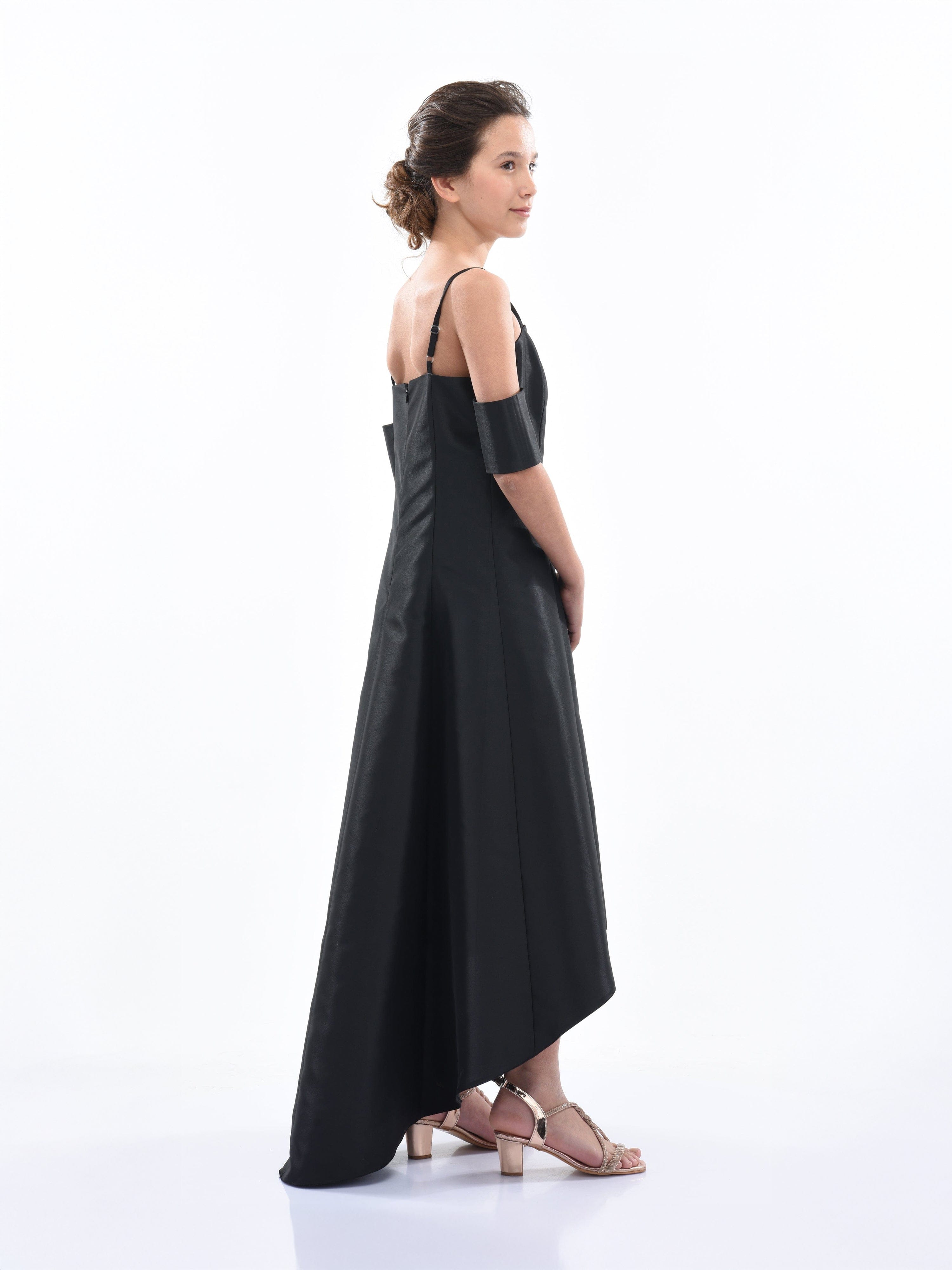Black Bexley Hi-low Gown