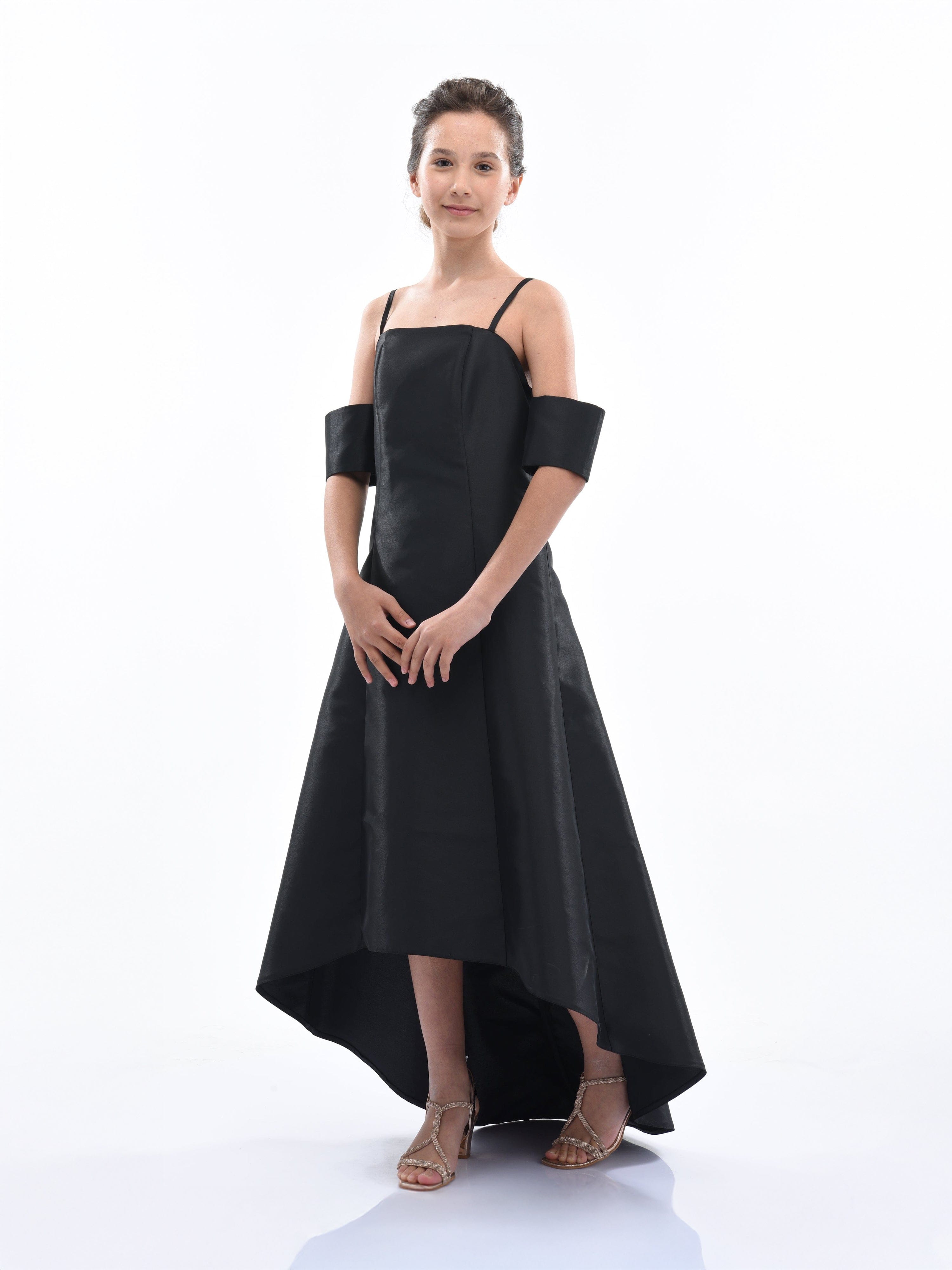 Black Bexley Hi-low Gown