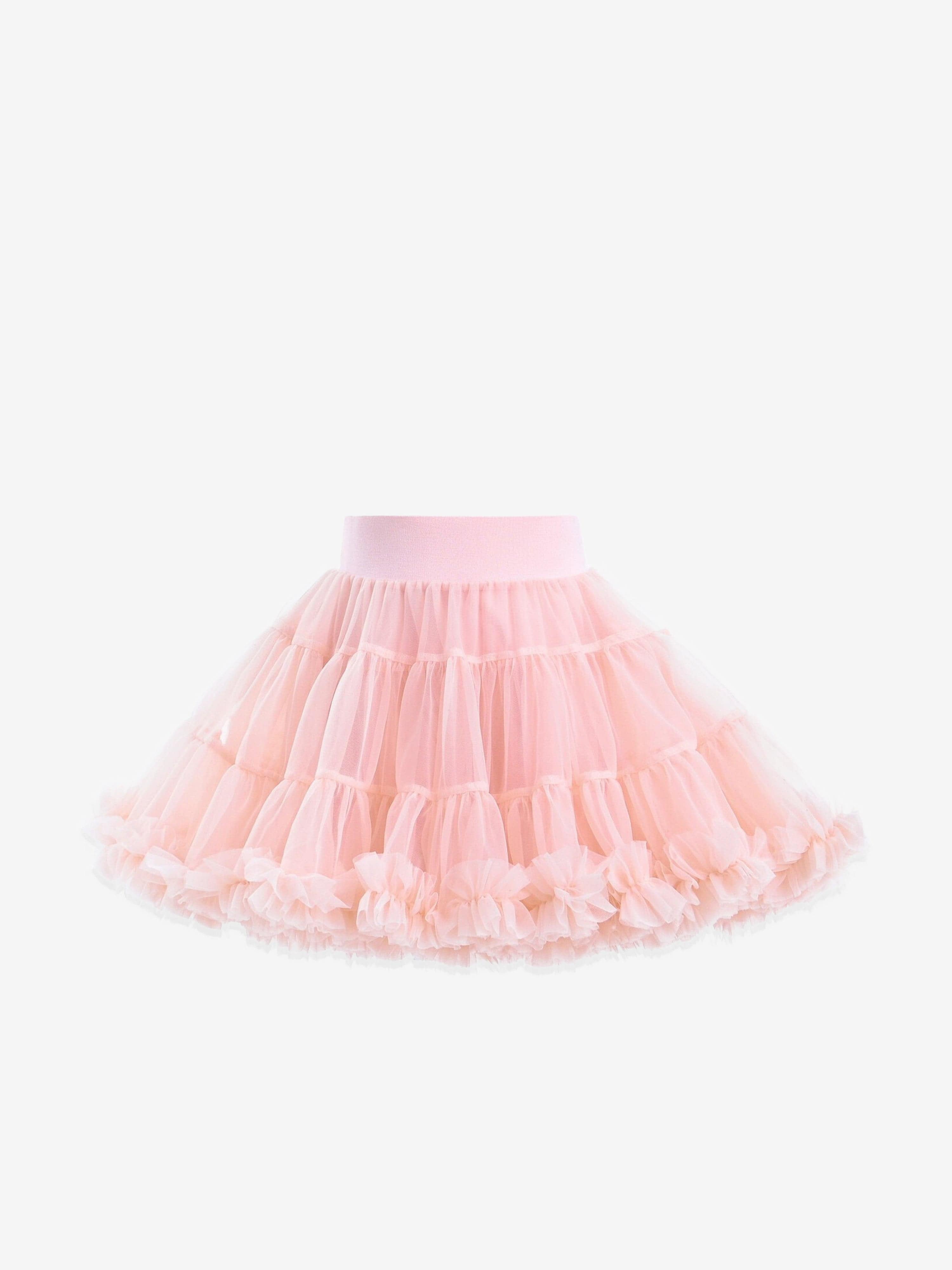 Pink Blush Bow Tutu Skirt