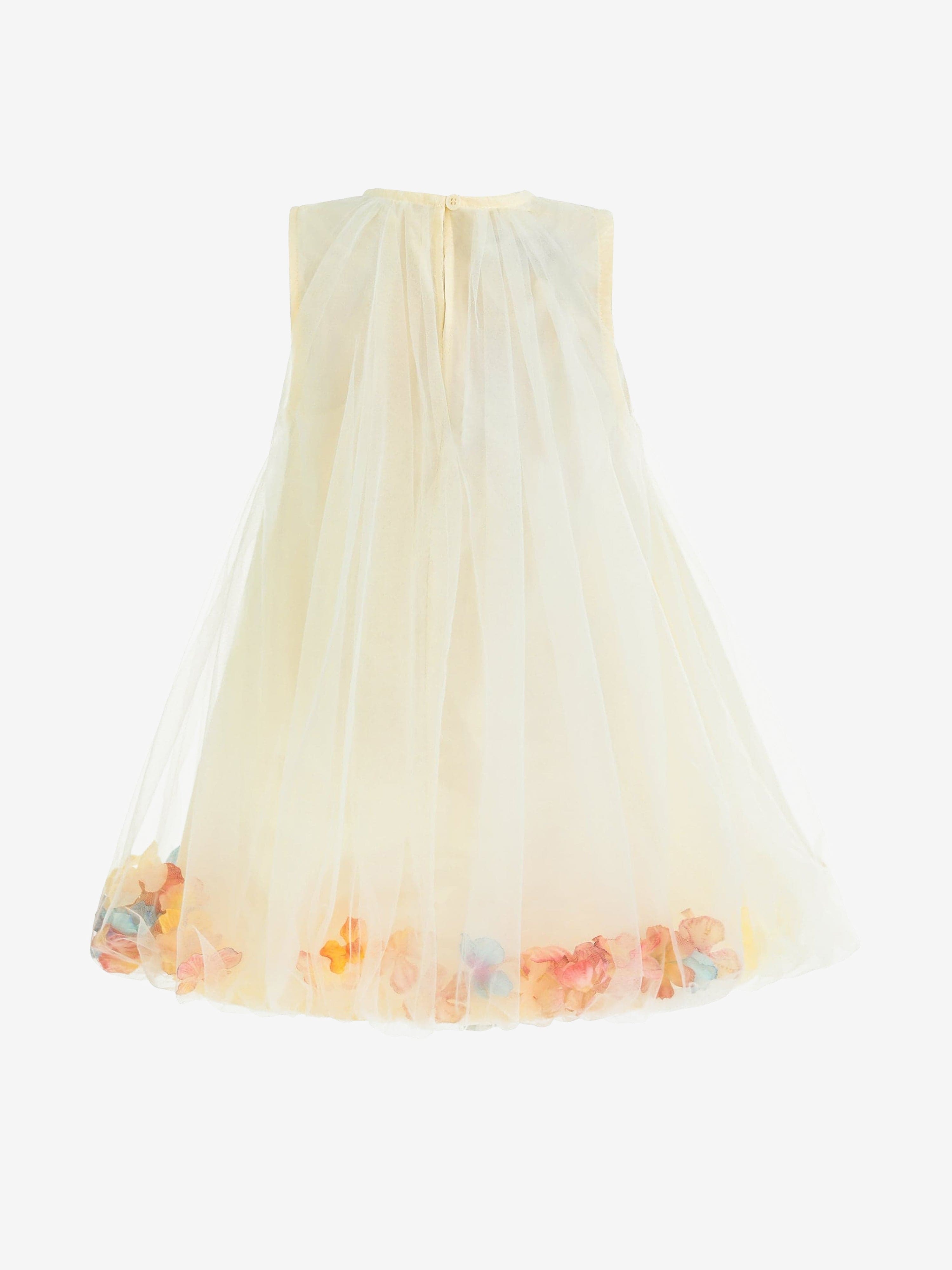 Mimi Tutu Ivory Floral Layered Sleeveless Dress