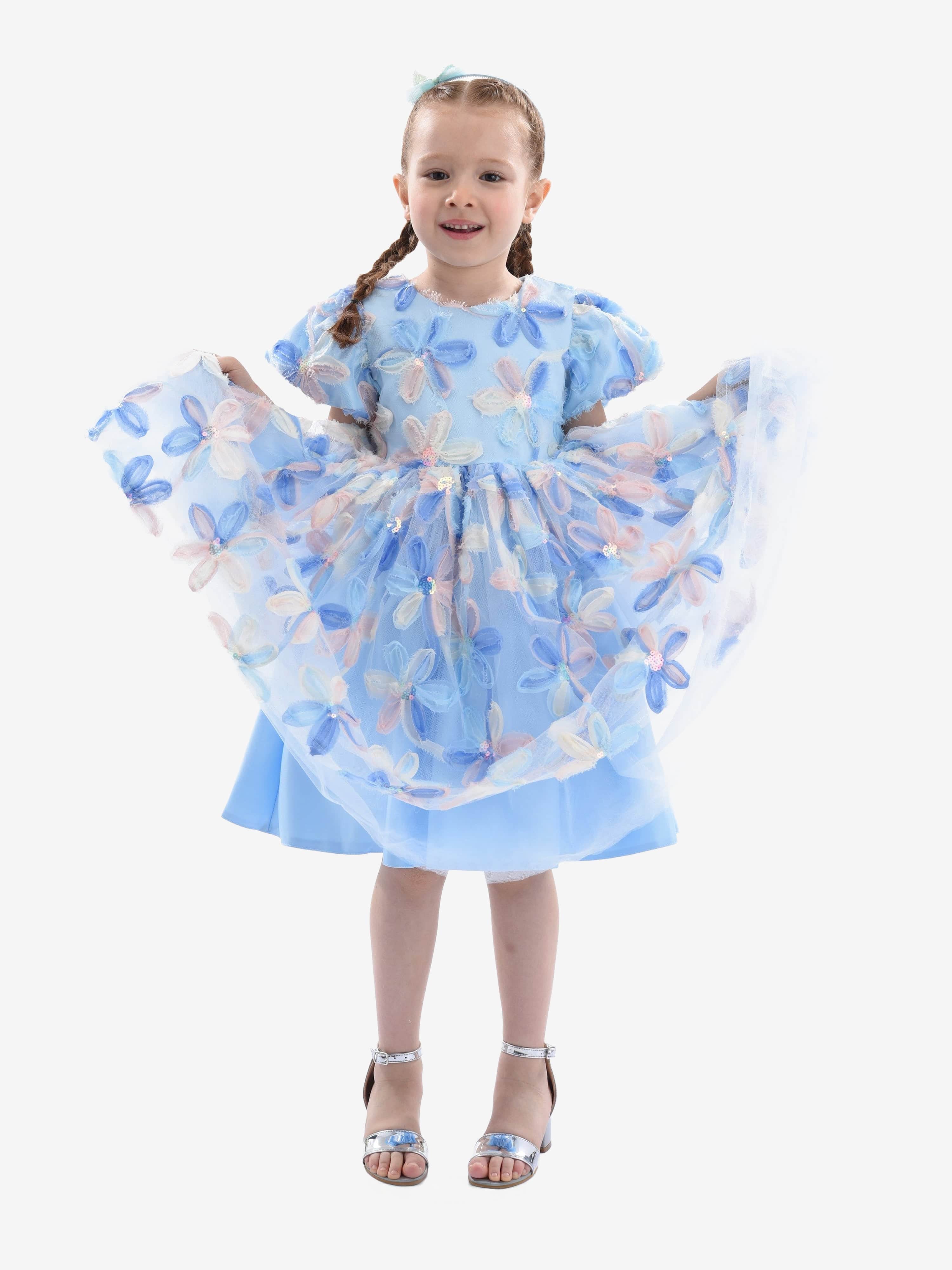 Blue Daisy Party Dress