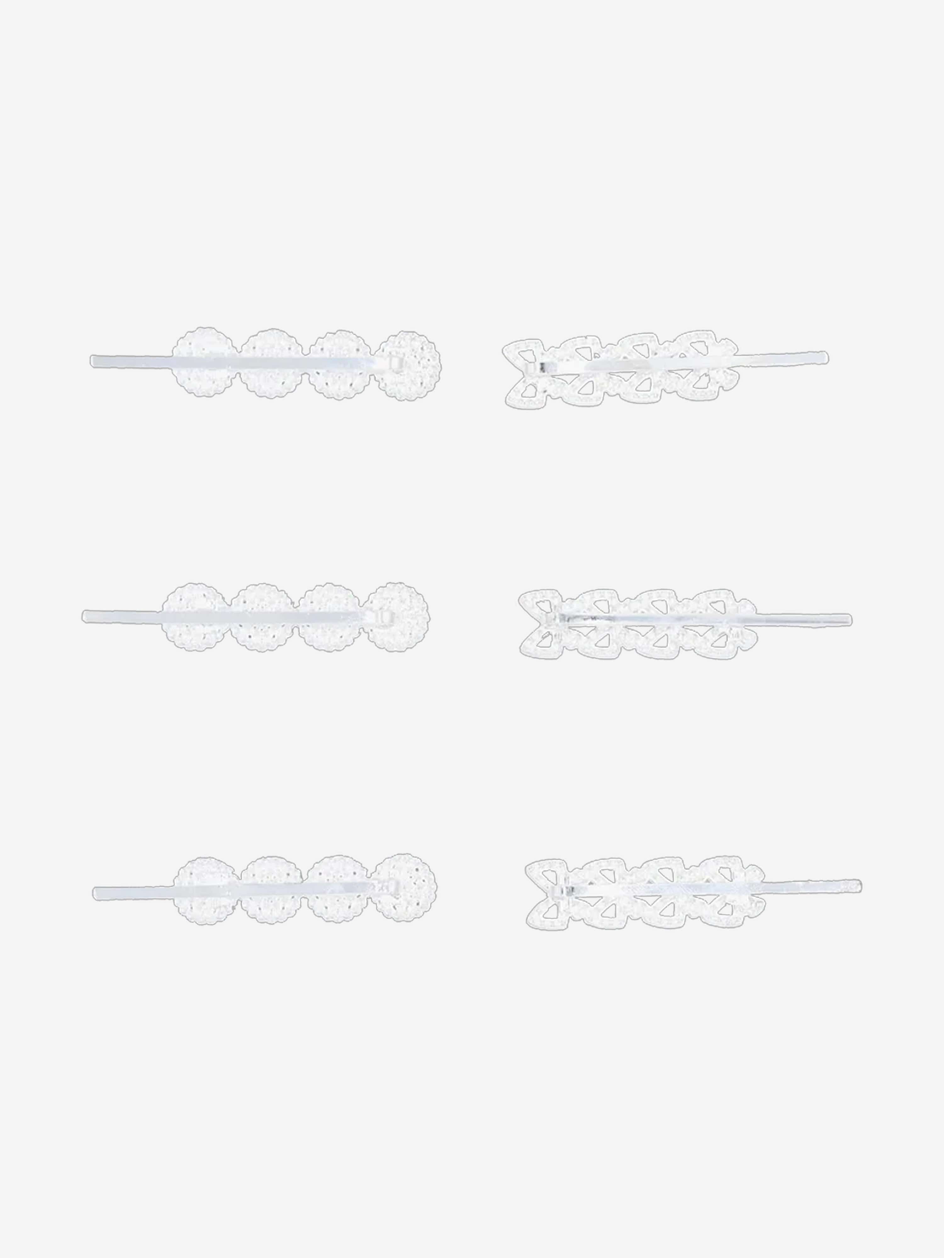 Crystal Bow & Mosaic Hair Pins