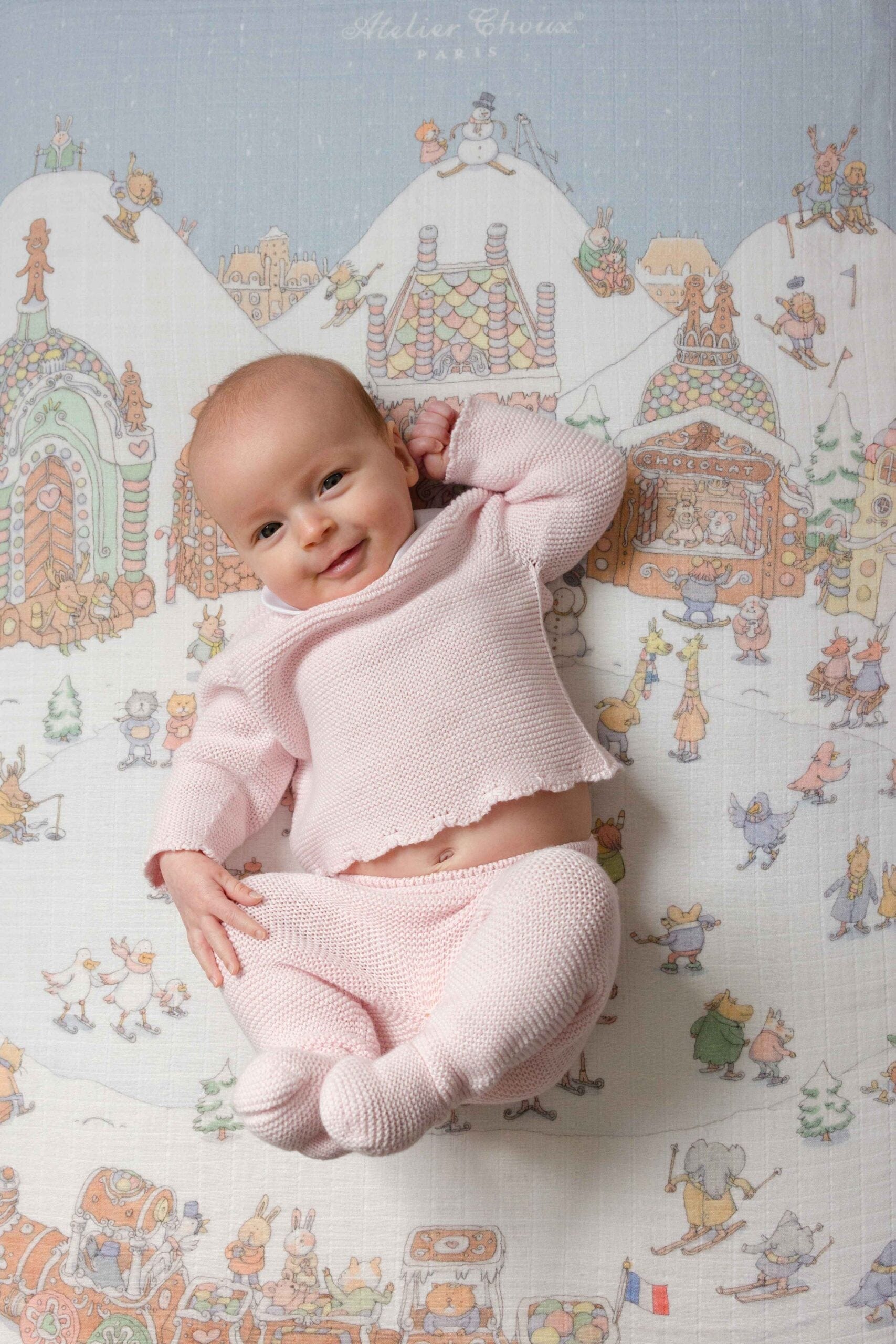 Atelier Choux Baby Winter Wonderland Swaddle