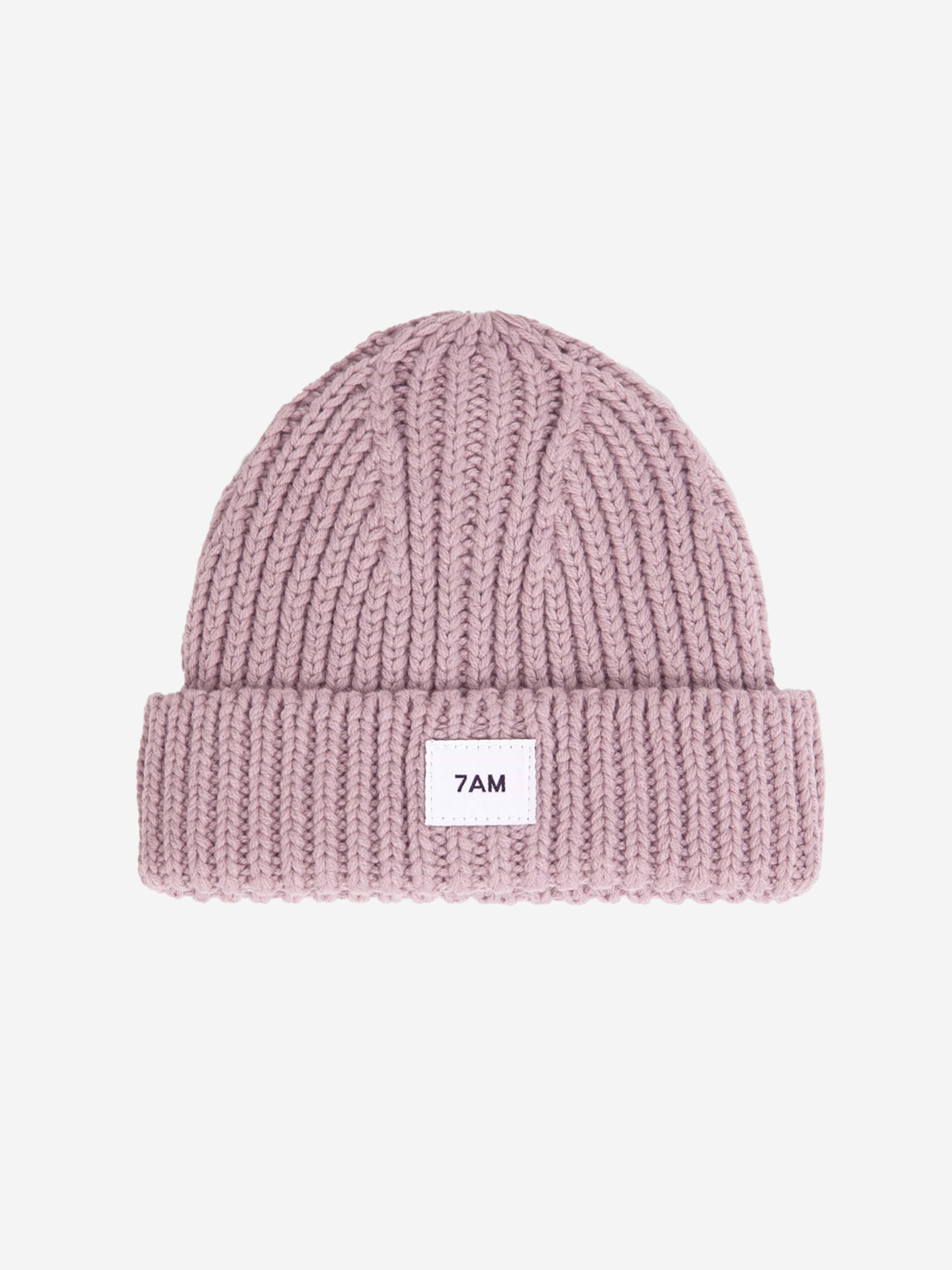 7AM Enfant Baby Girls Chunky Beanie Hat in Pink