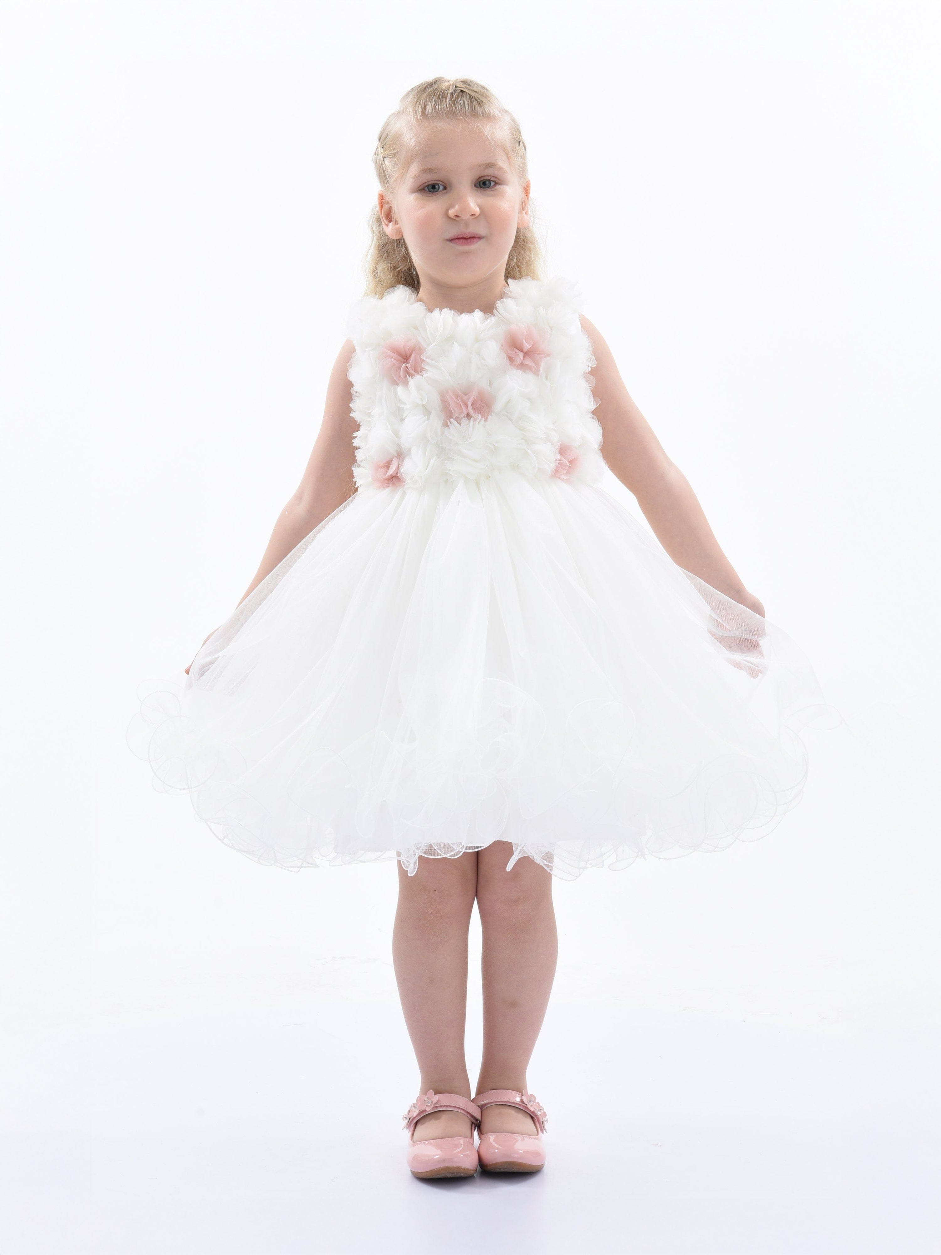 White Cambriana Floral Dress