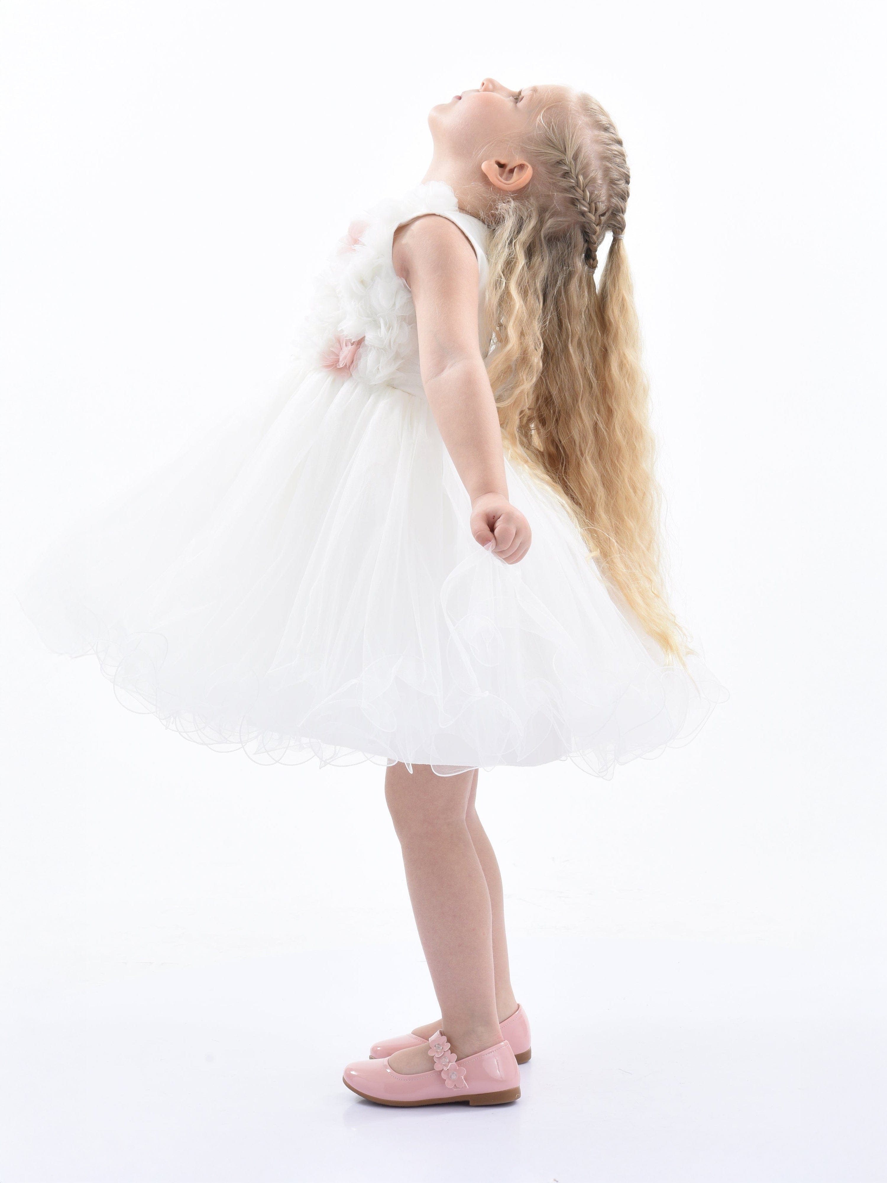 White Cambriana Floral Dress