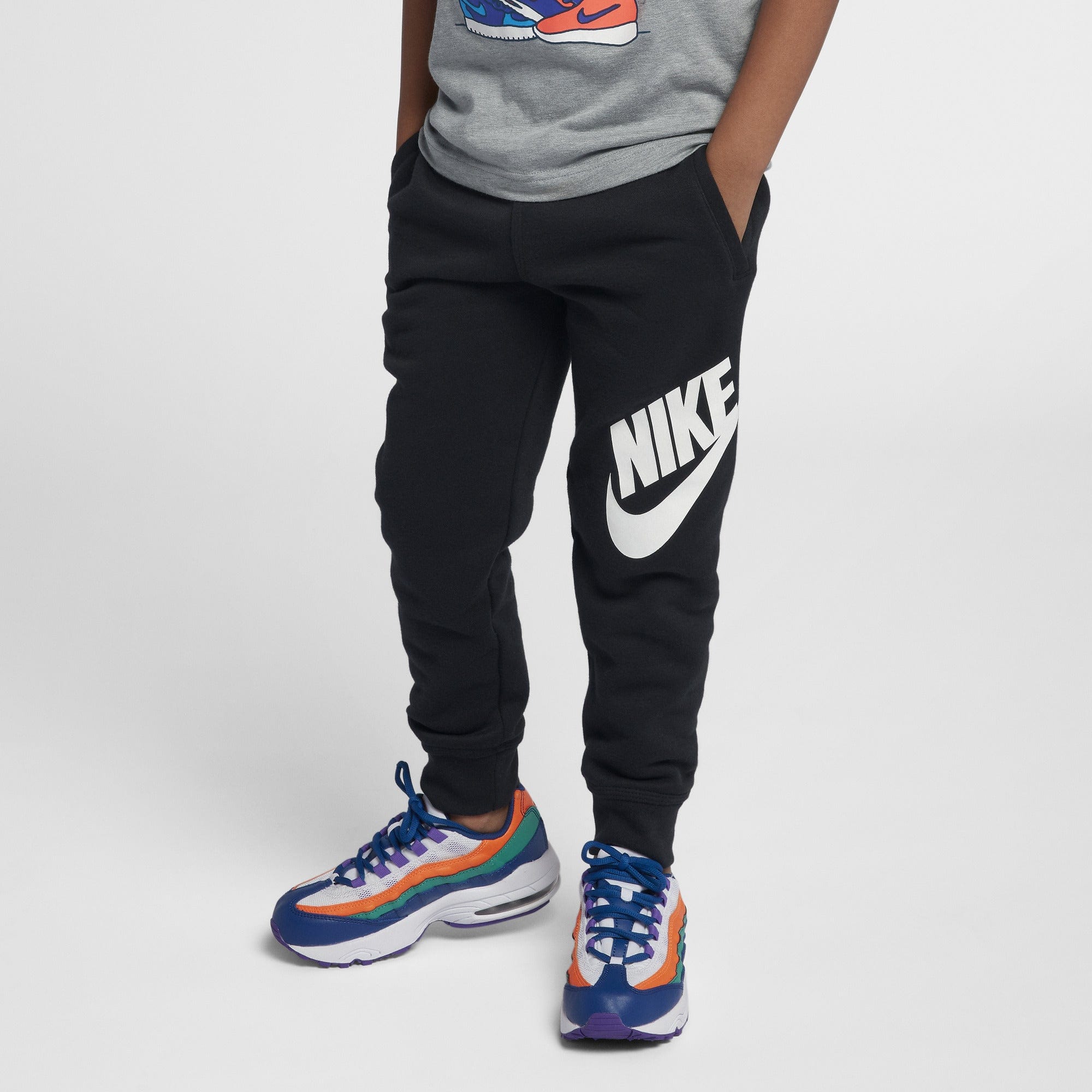 Nike Boys Club HBR Joggers in Black