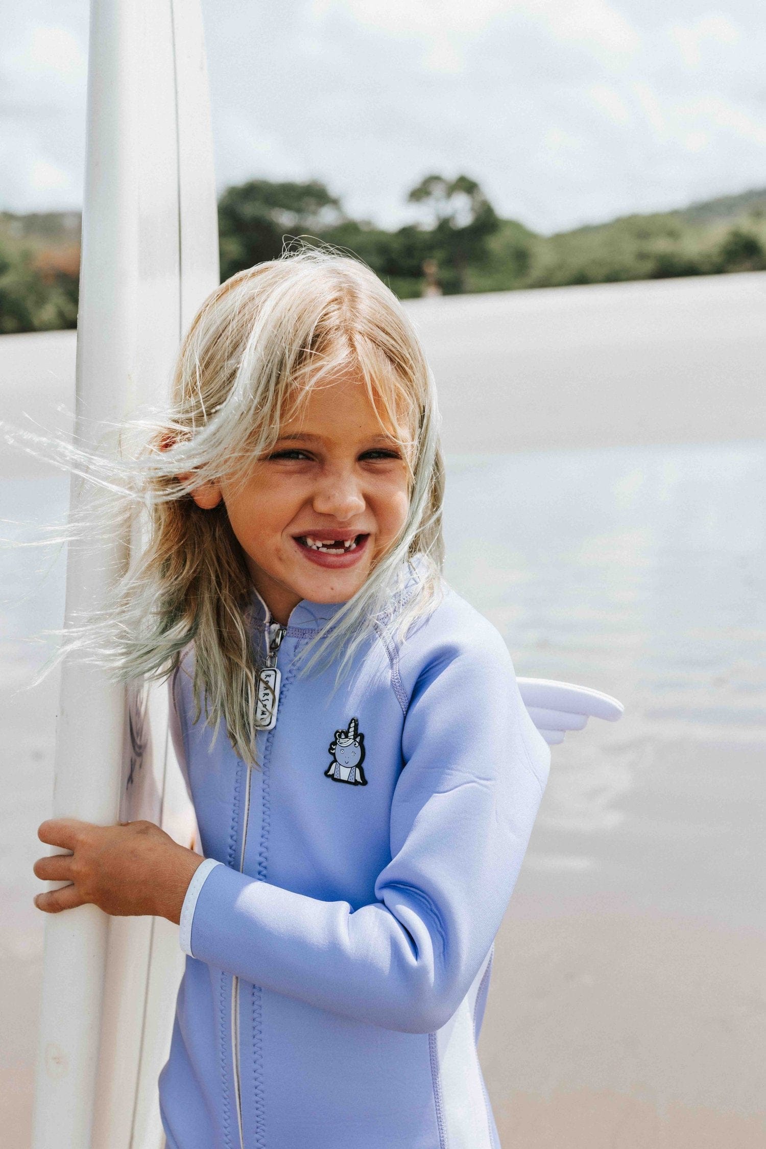 Roarsome Girls Sparkle The Unicorn Wet Suit in Purple