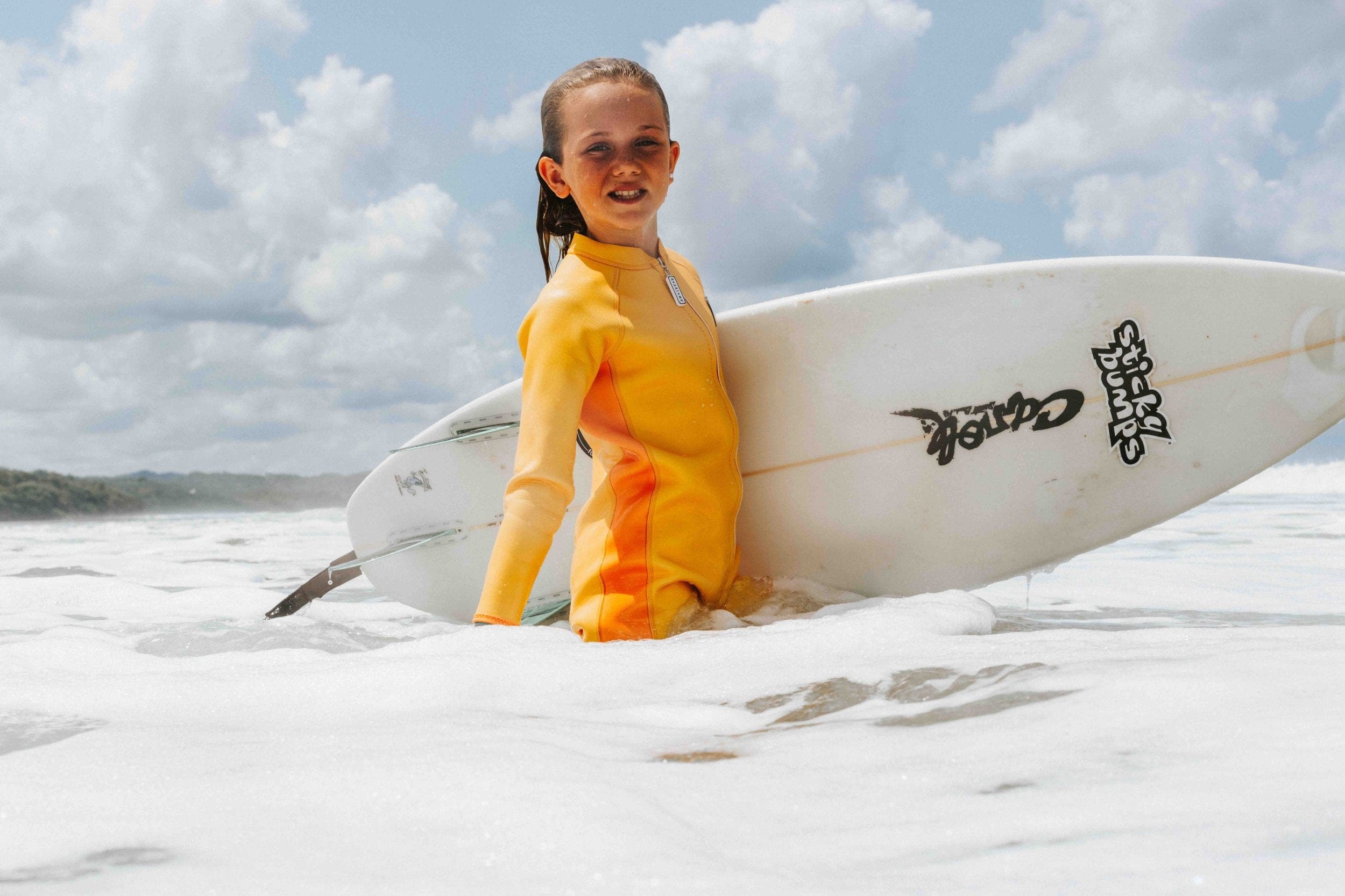 Roarsome Kids Cub The Lion Wet Suit In Yellow