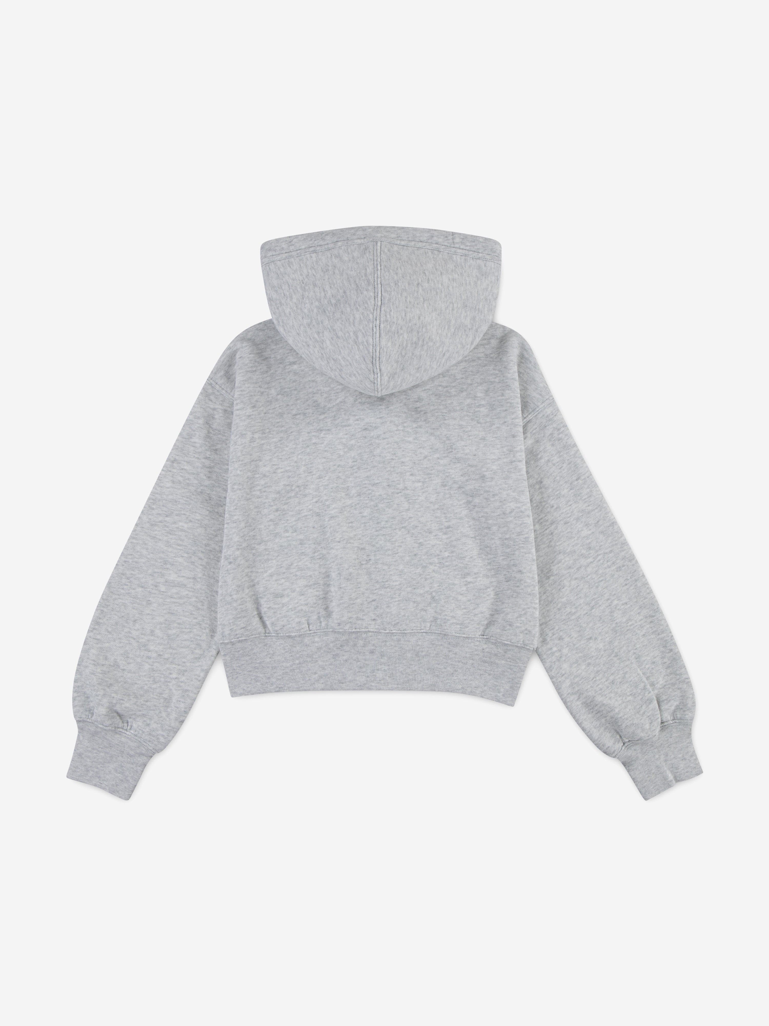 Abercrombie & Fitch Girls Essential Zip Up Top in Grey