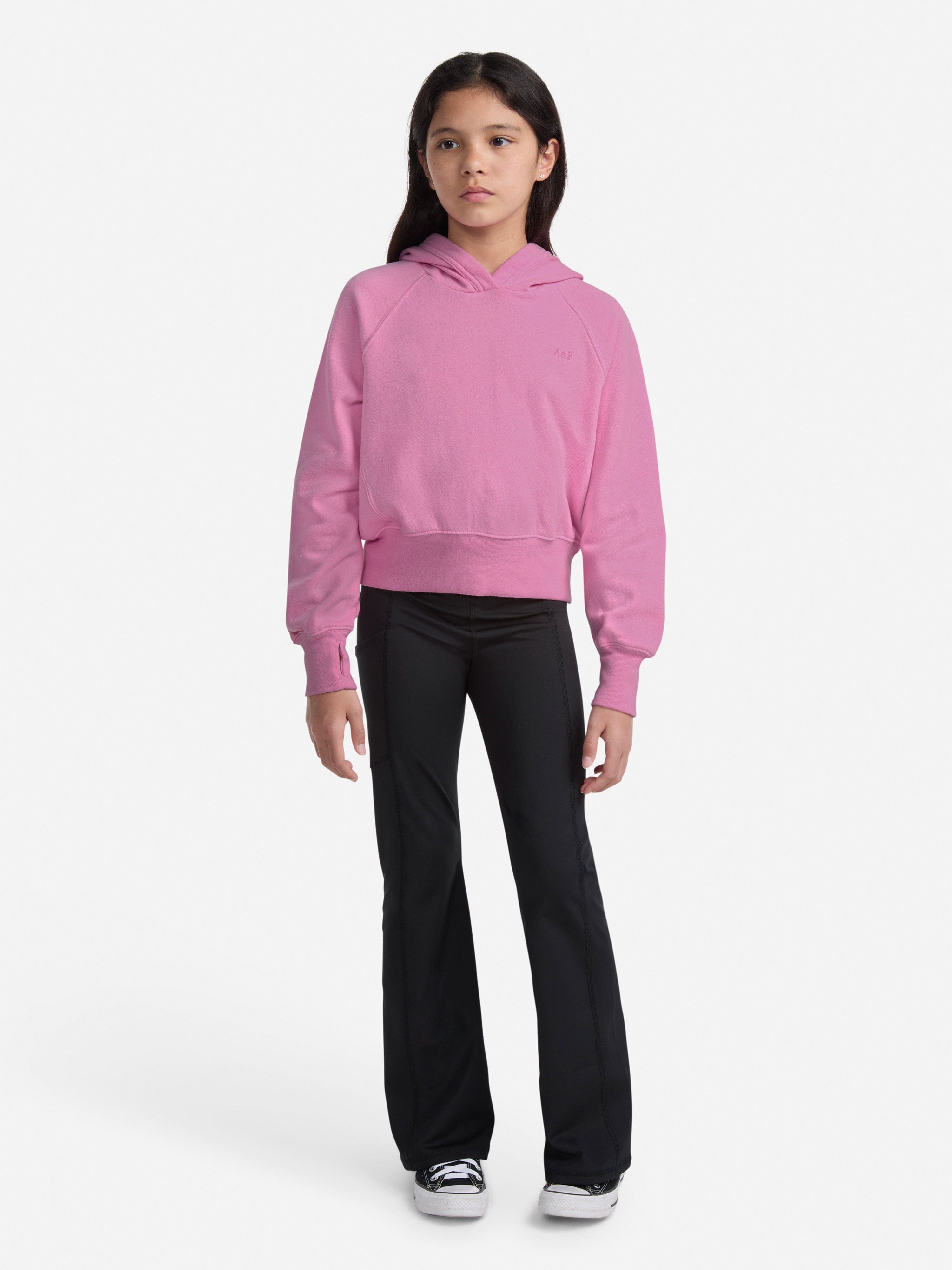 Abercrombie & Fitch Girls Essential Hoodie in Pink