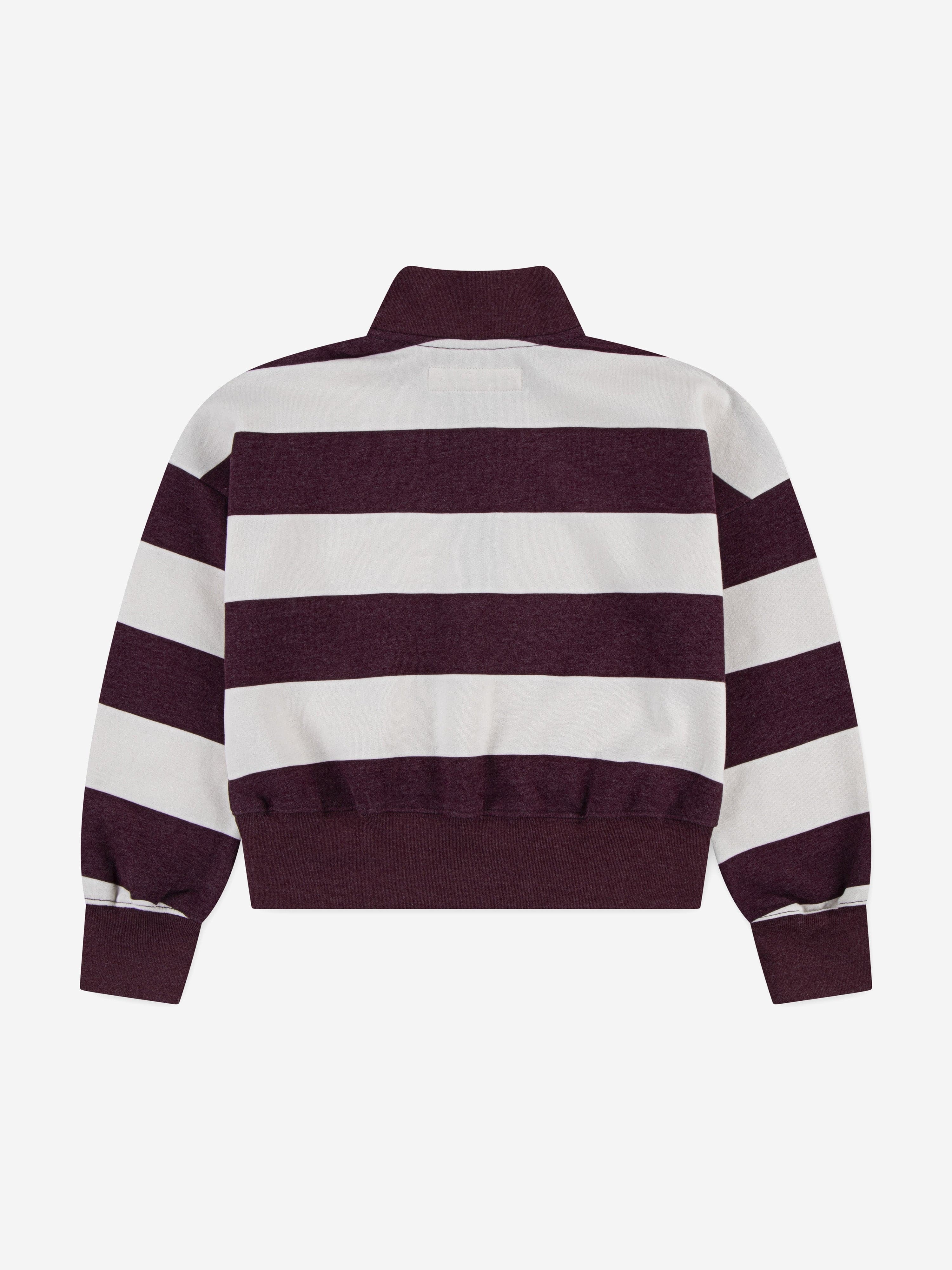 Abercrombie & Fitch Girls Quarter Zip Preppy Pullover in Red