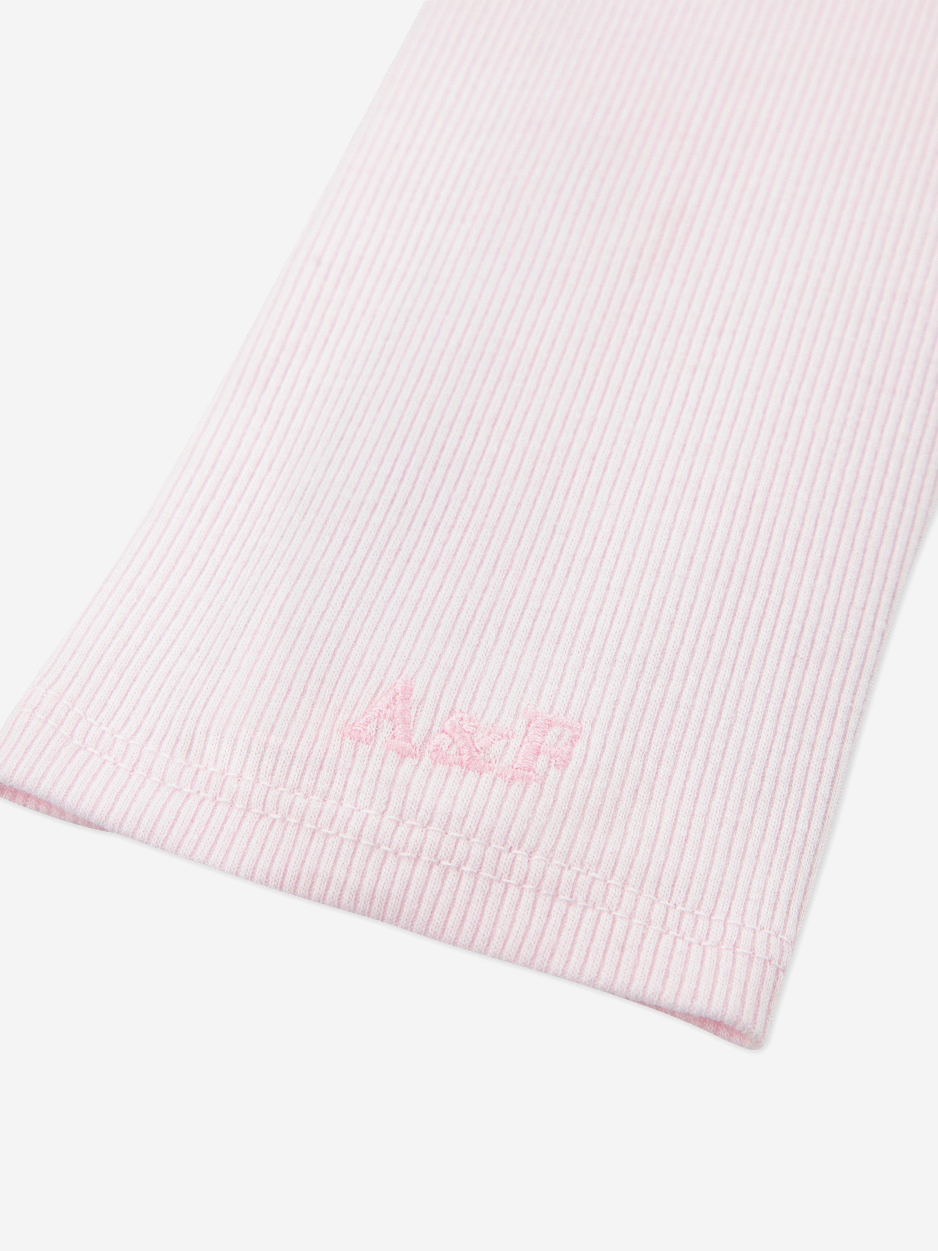 Abercrombie & Fitch Girls Asymmetrical Ruched Long Sleeve Top in Pink