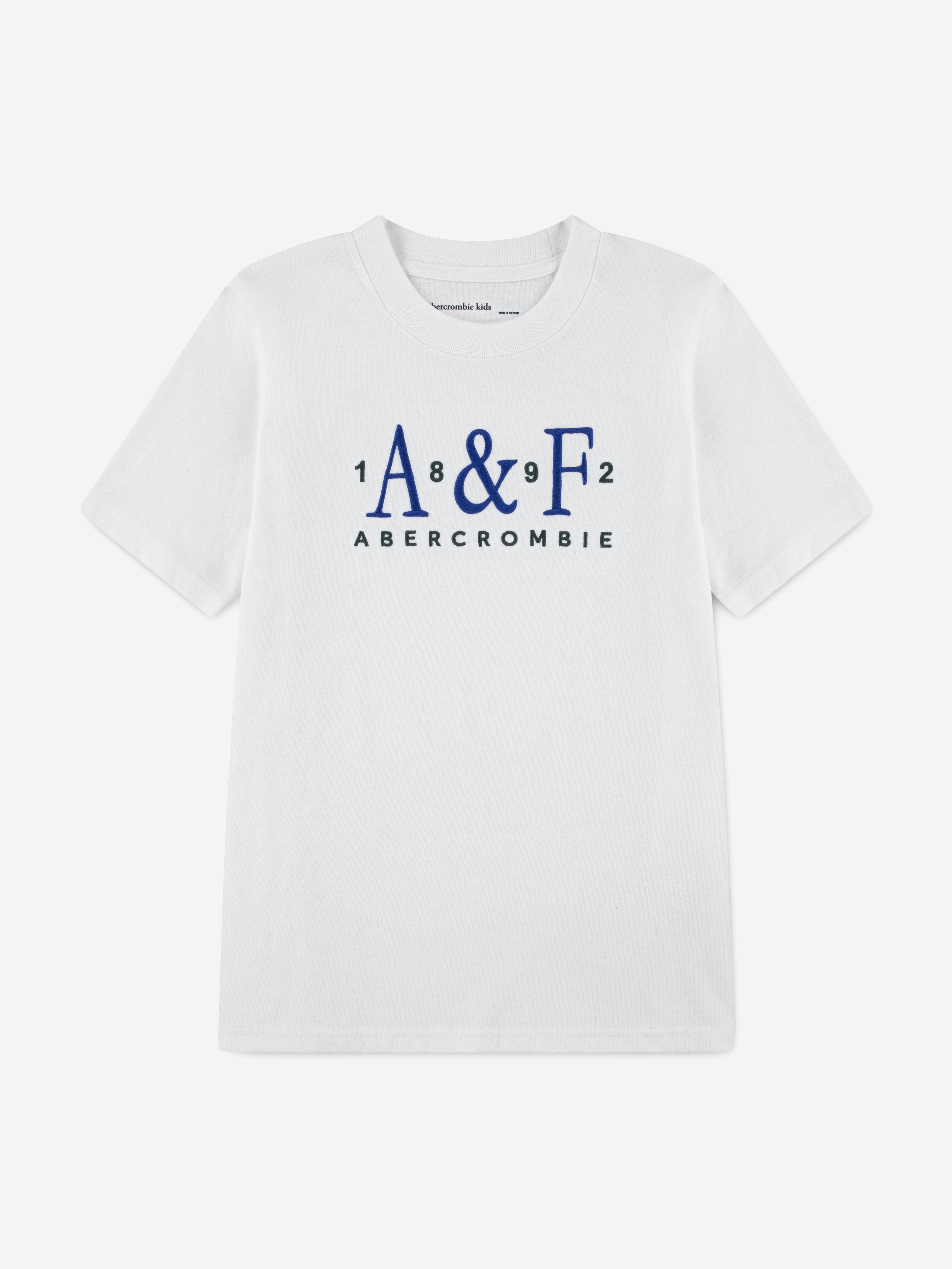 Abercrombie & Fitch Boys Signature T-Shirt in White