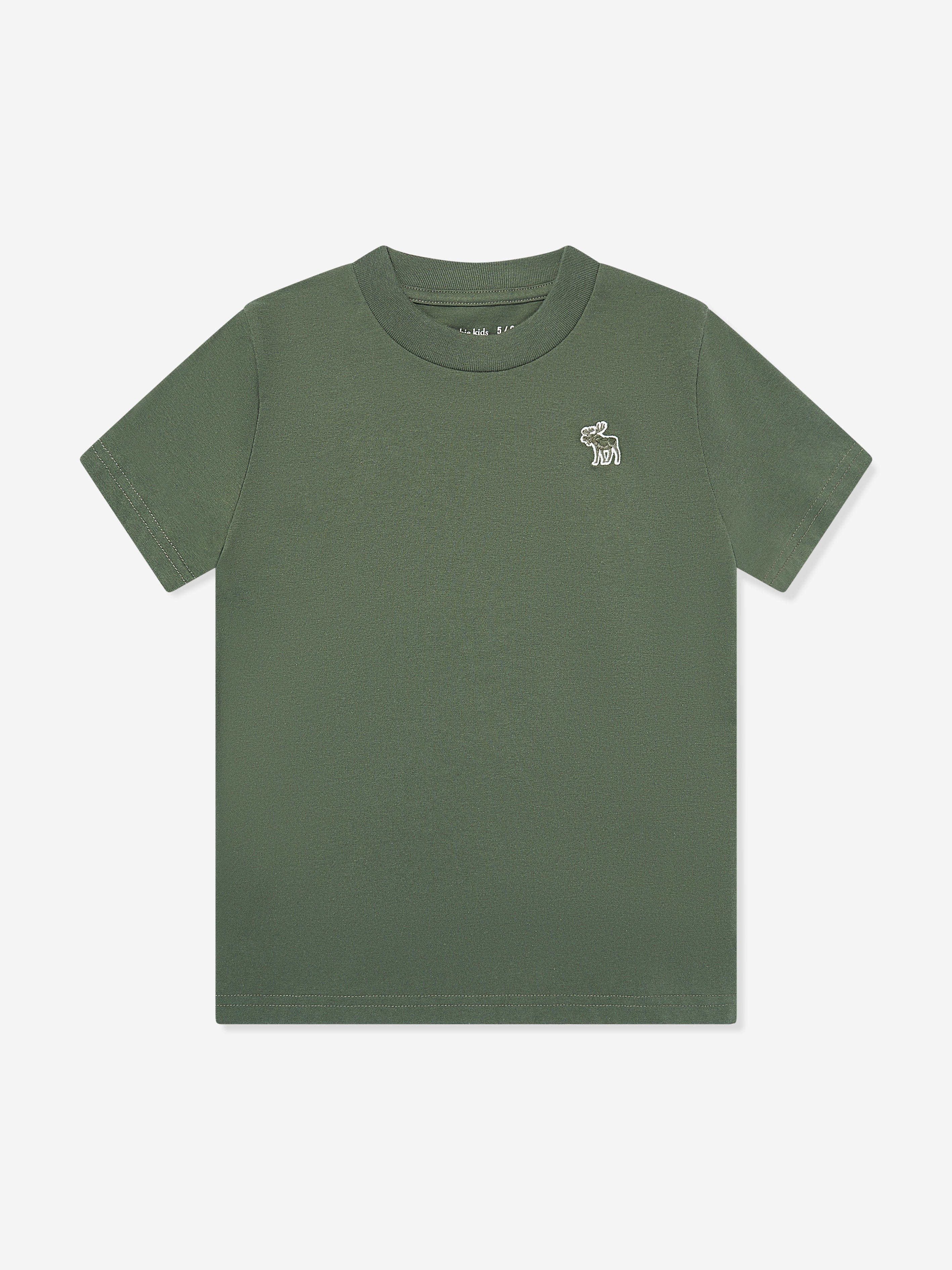 Abercrombie & Fitch Boys 3 Pack T-Shirt Set in Green