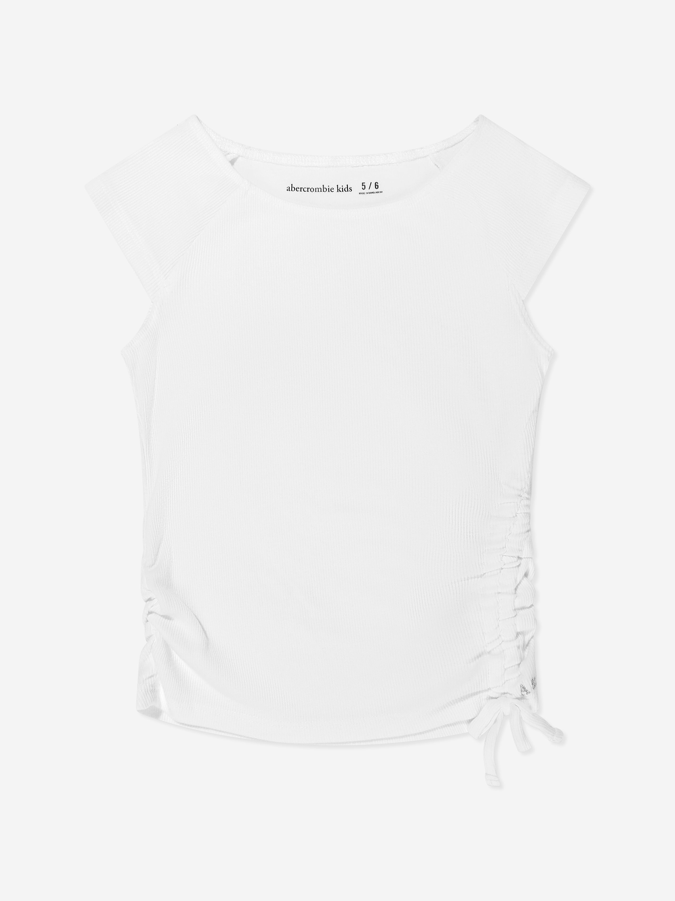 Abercrombie & Fitch Girls Shoulder Play Top in White
