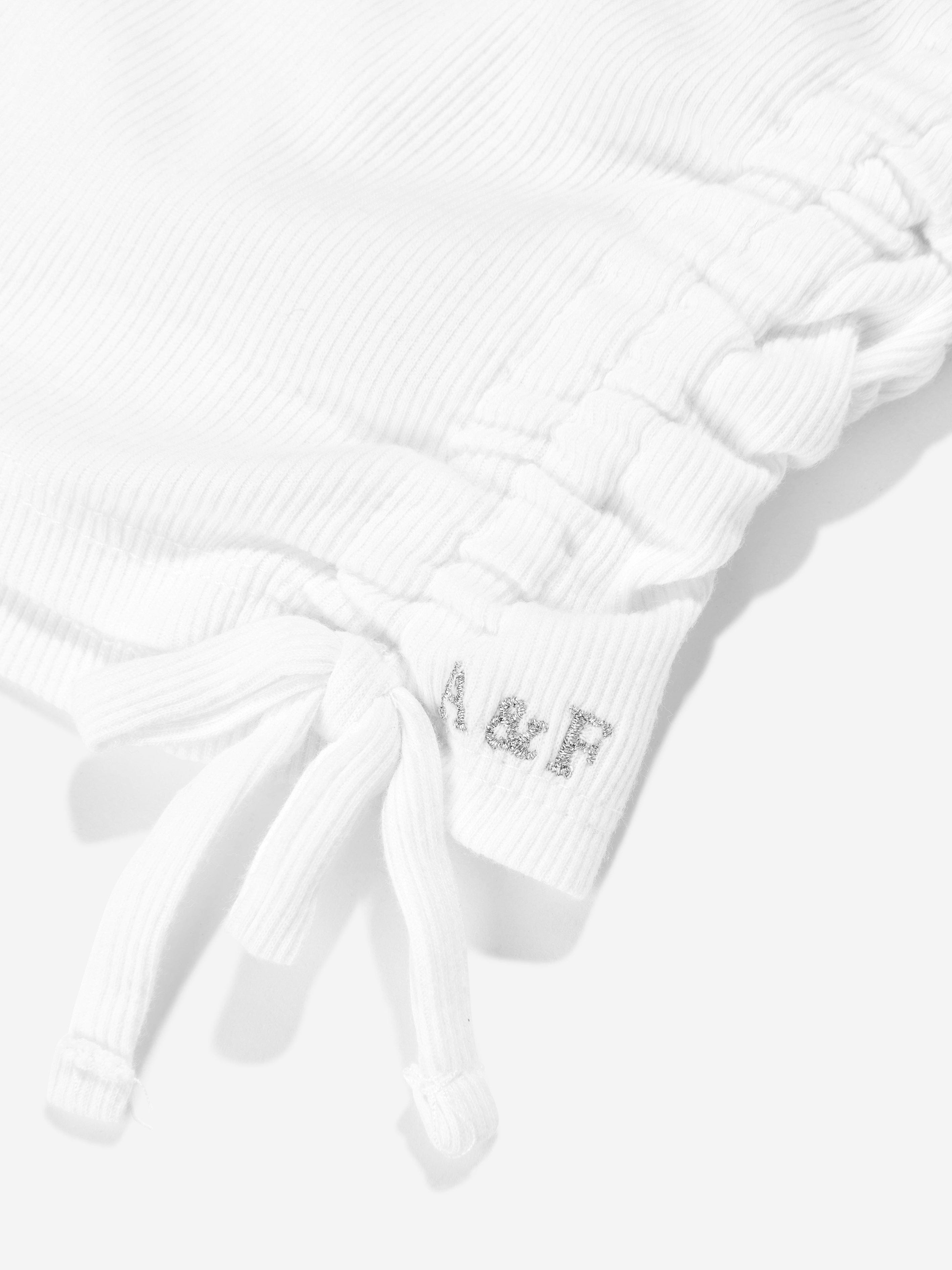 Abercrombie & Fitch Girls Shoulder Play Top in White