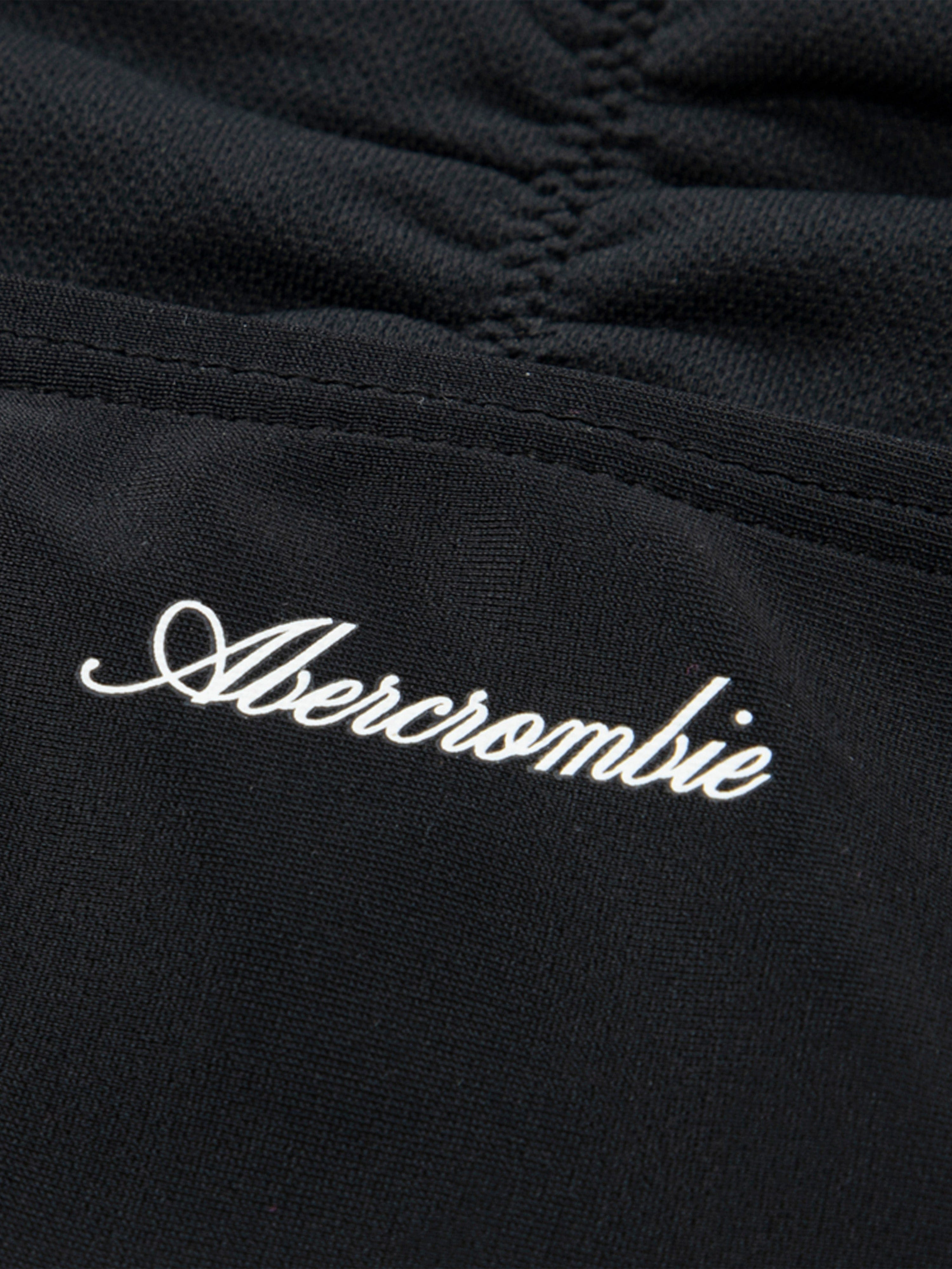Abercrombie & Fitch Girls Cinched Cutout Swimsuit in Black