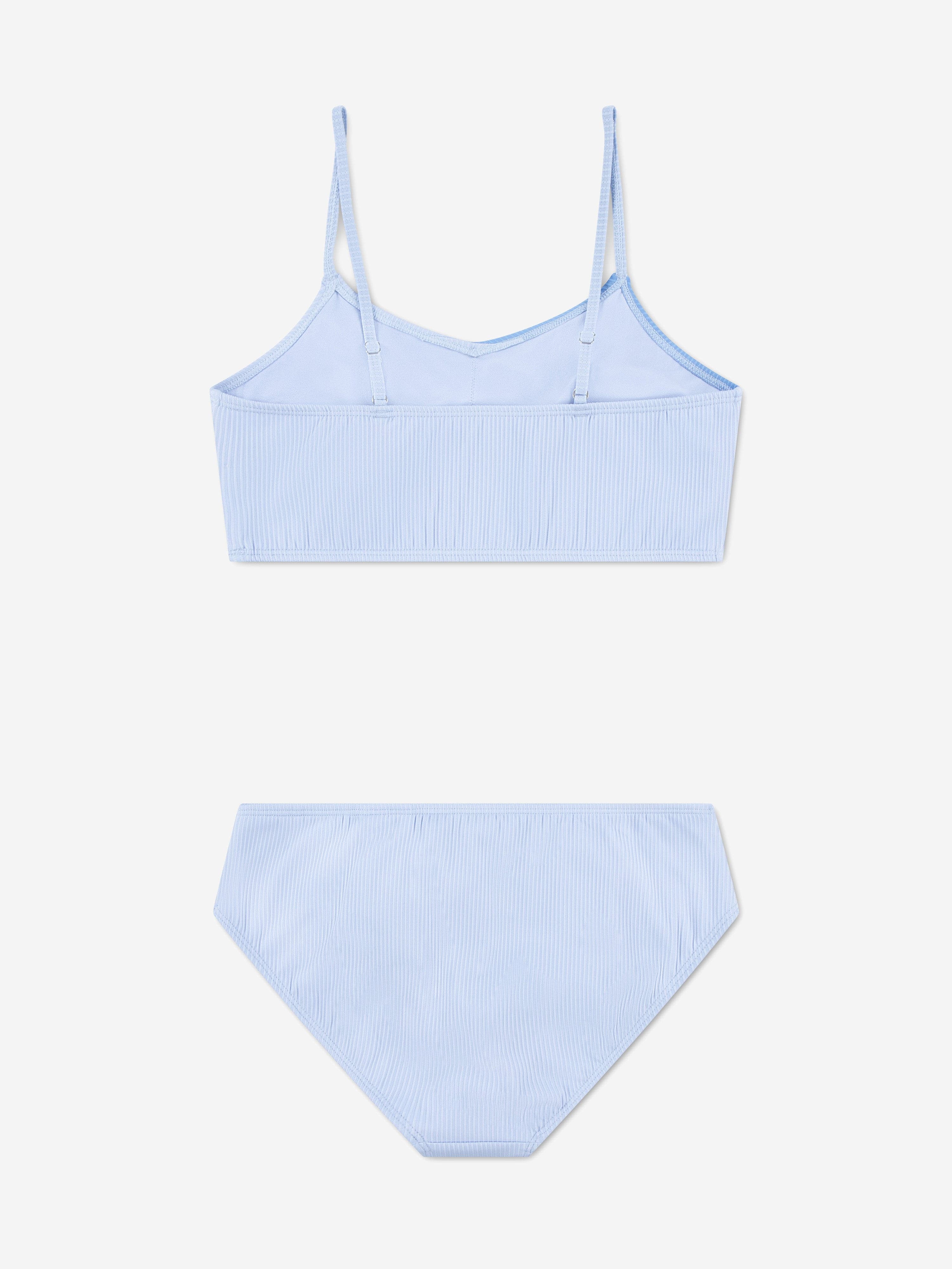 Abercrombie & Fitch Girls Cross Wrap Bikini in Blue