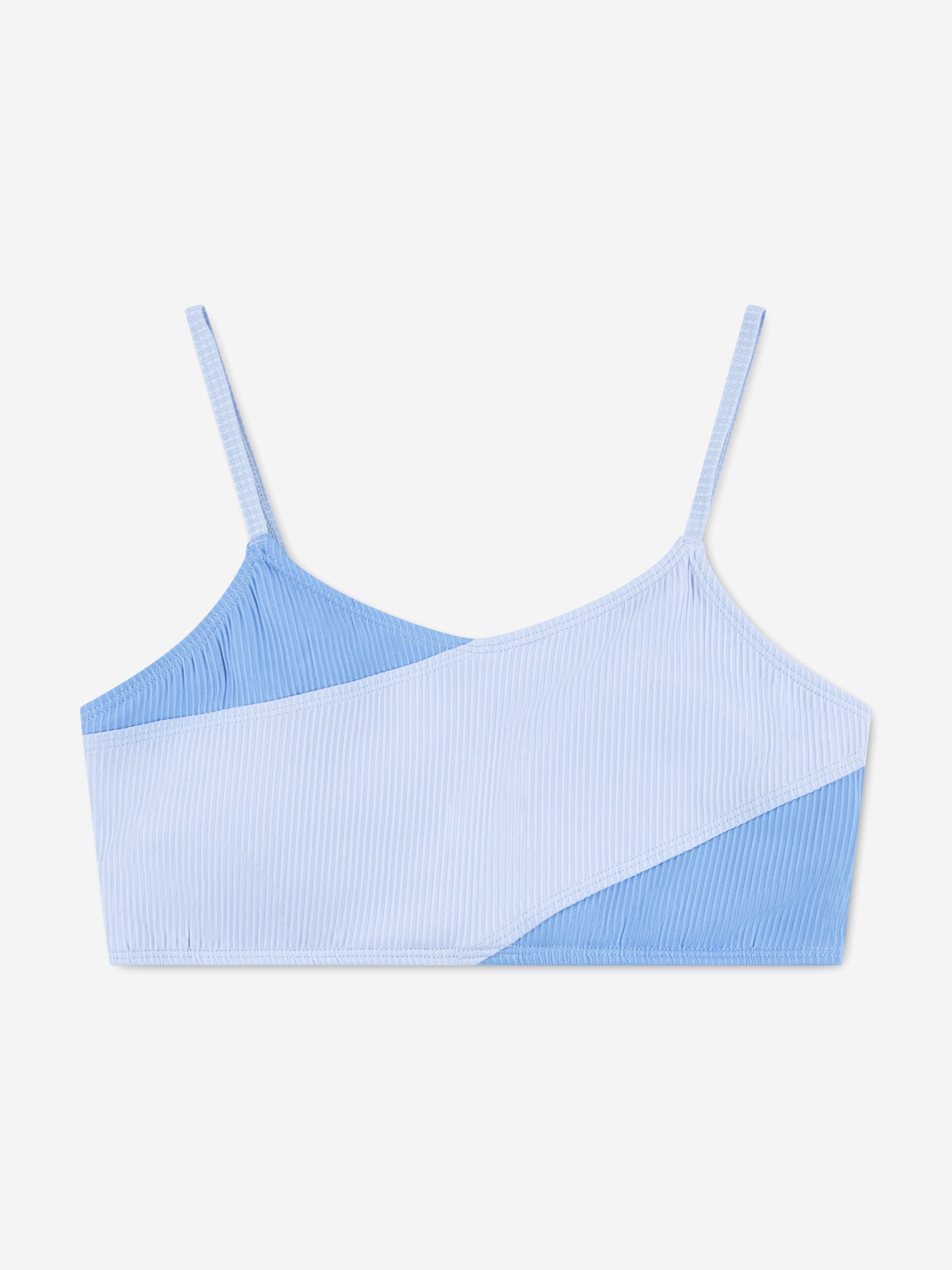 Abercrombie & Fitch Girls Cross Wrap Bikini in Blue