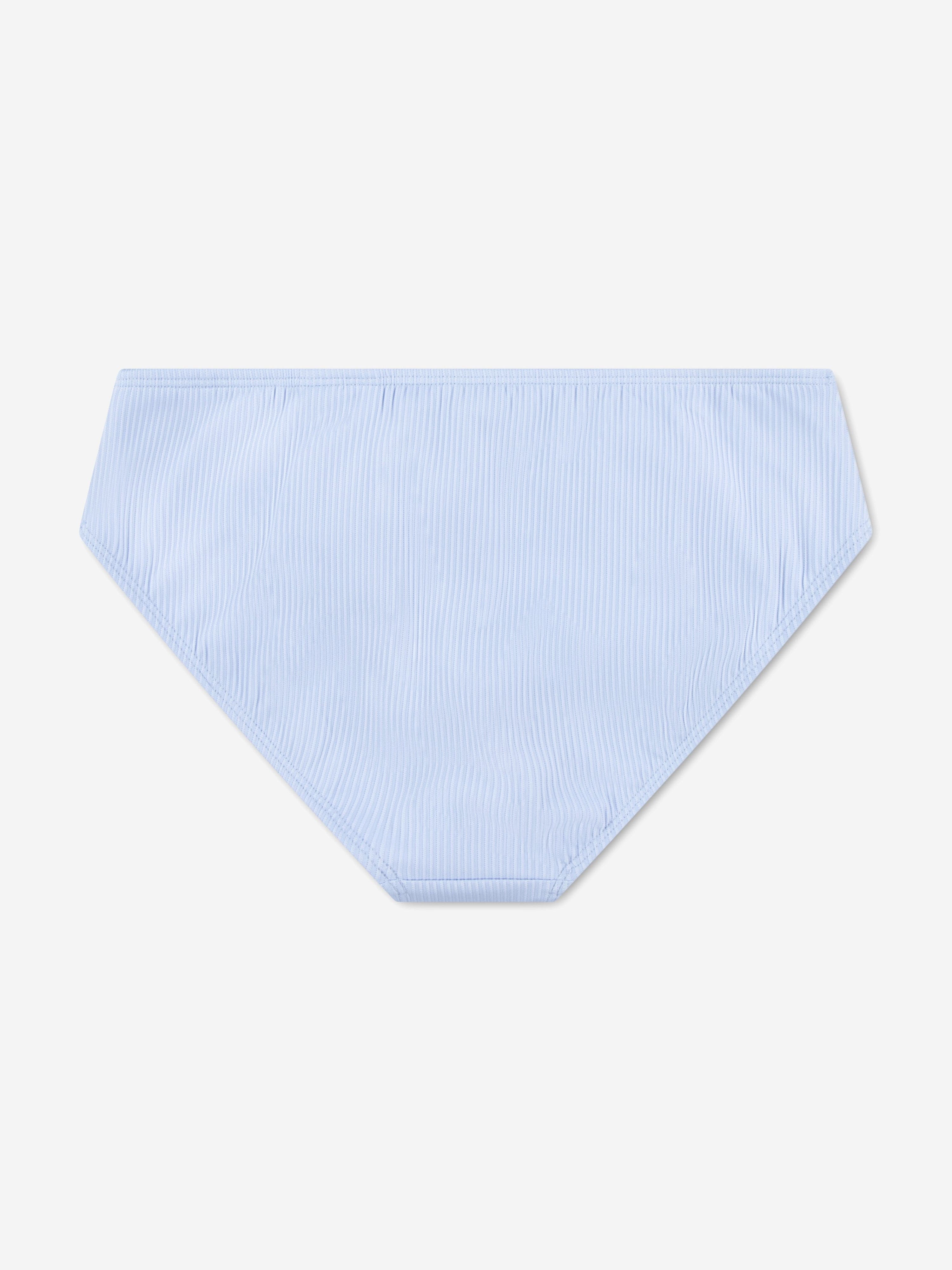 Abercrombie & Fitch Girls Cross Wrap Bikini in Blue