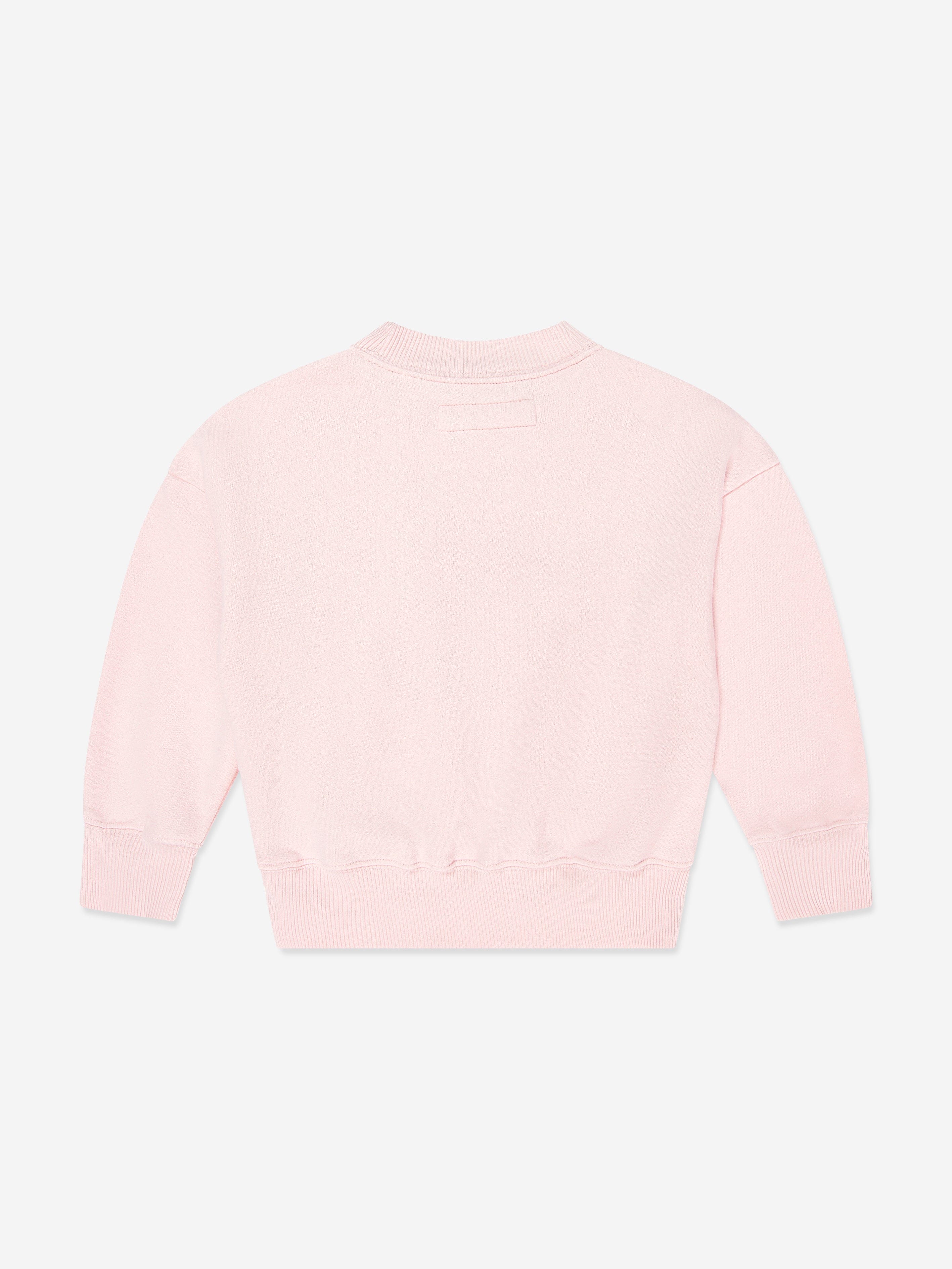 Abercrombie & Fitch Girls NYC Gingham Sweatshirt in Pink