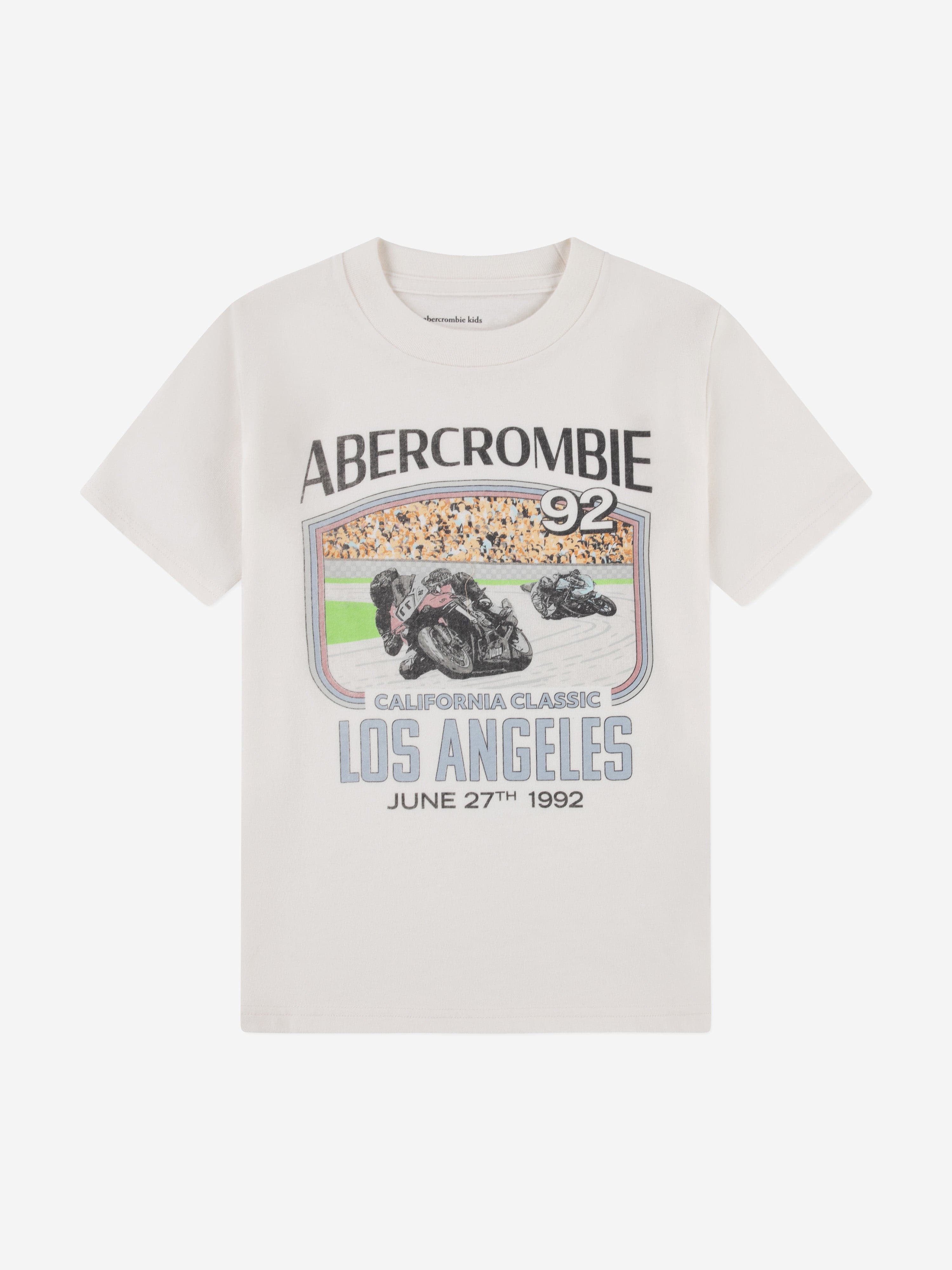 Abercrombie & Fitch Boys California Classic T-Shirt in Ivory