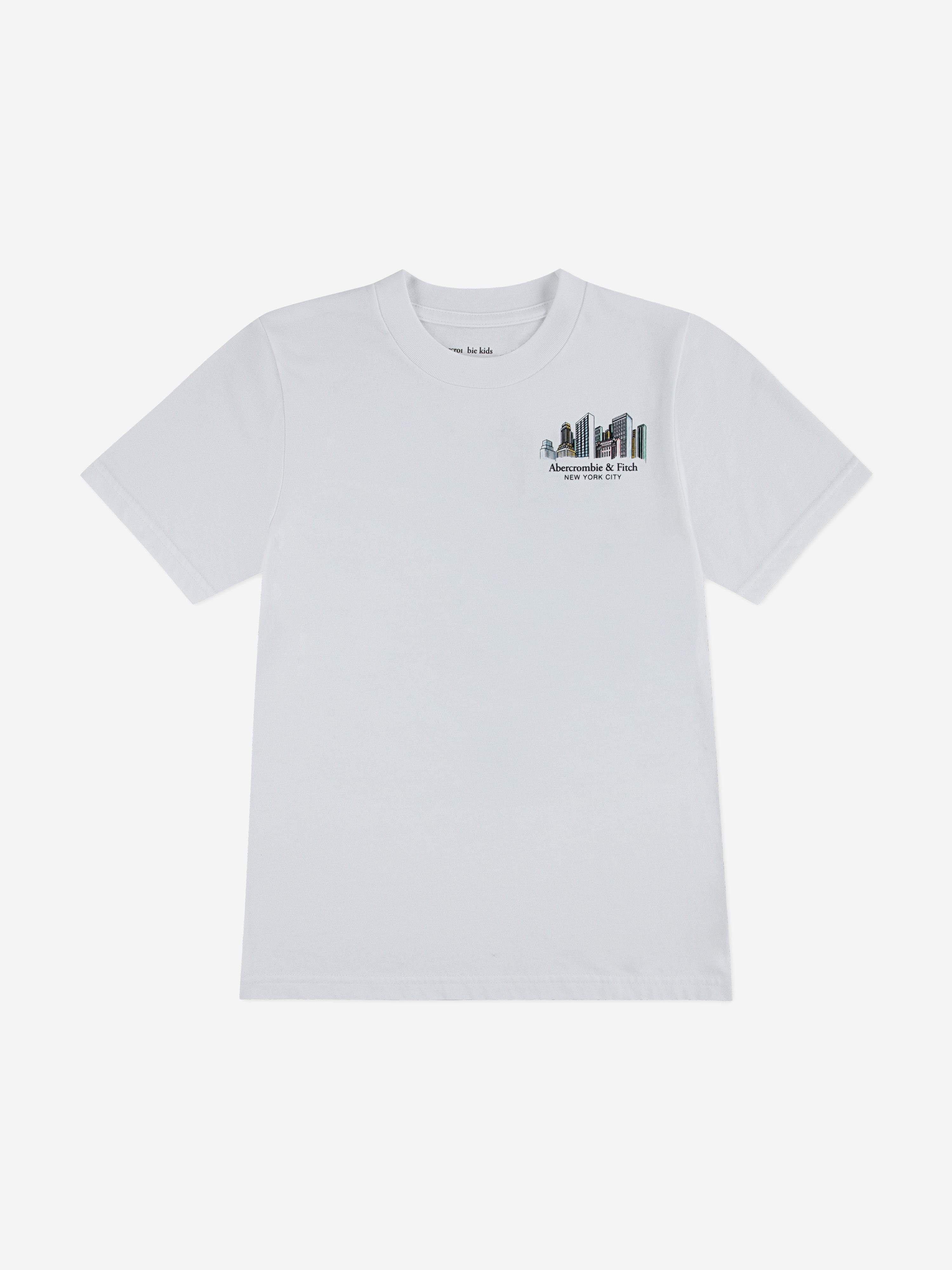 Abercrombie & Fitch Boys NYC Sketch T-Shirt in White