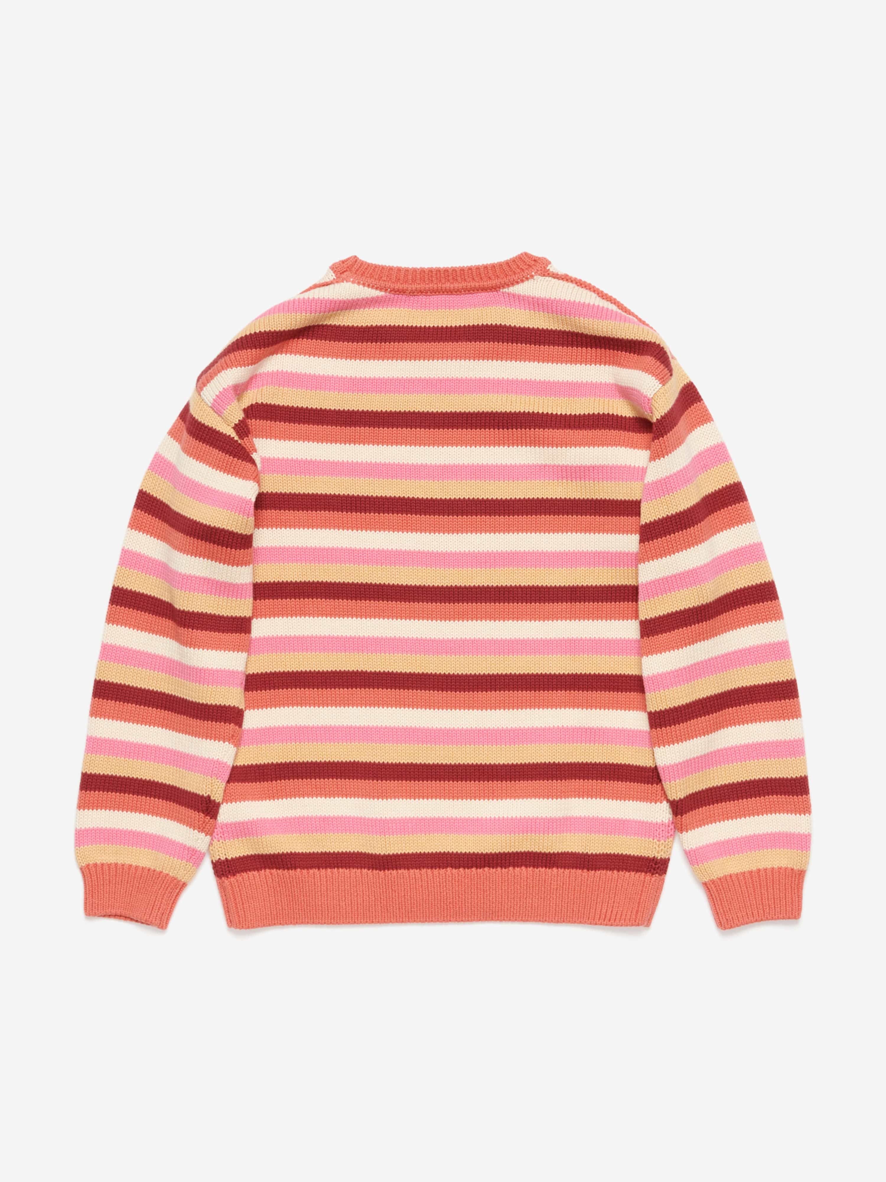 Acne Studios Kids Striped Knitted Jumper in Multicolour