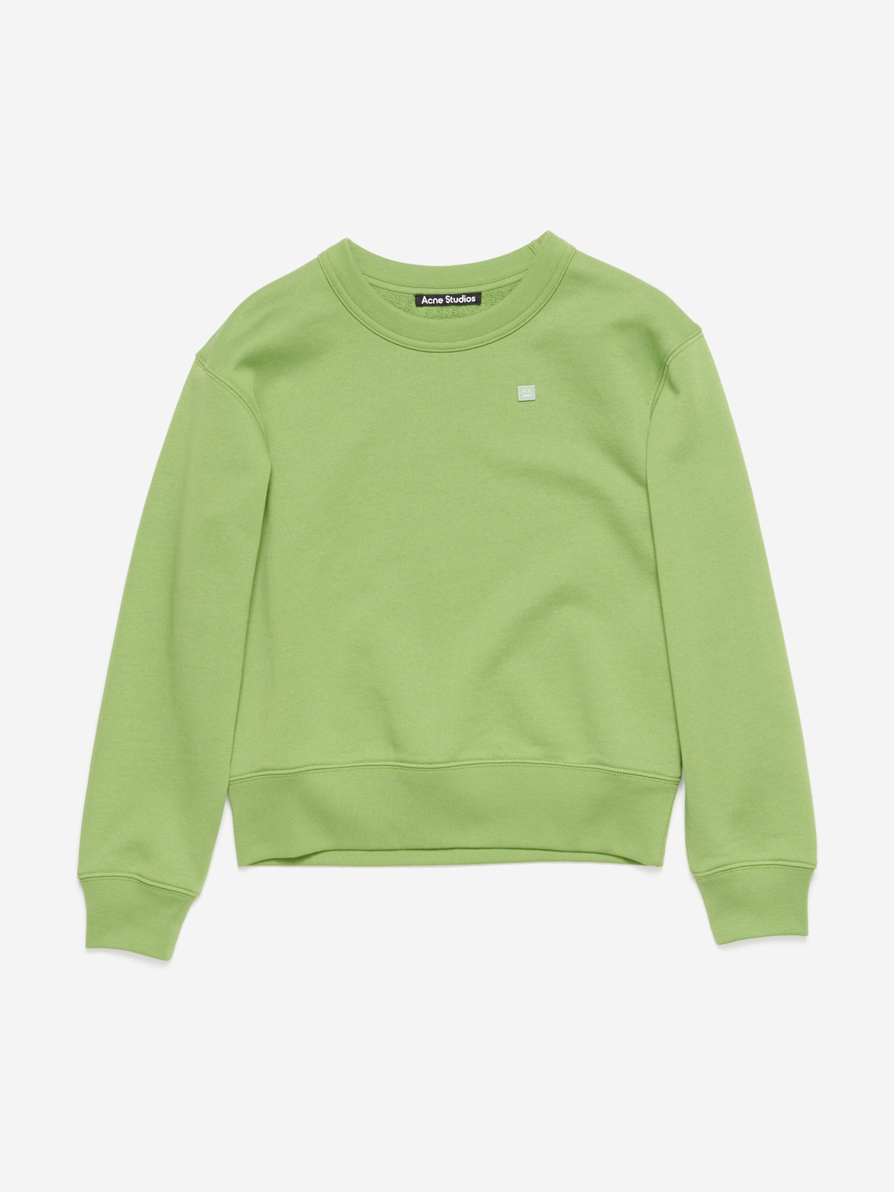 Acne Studios Kids Fairah Face Sweatshirt in Green