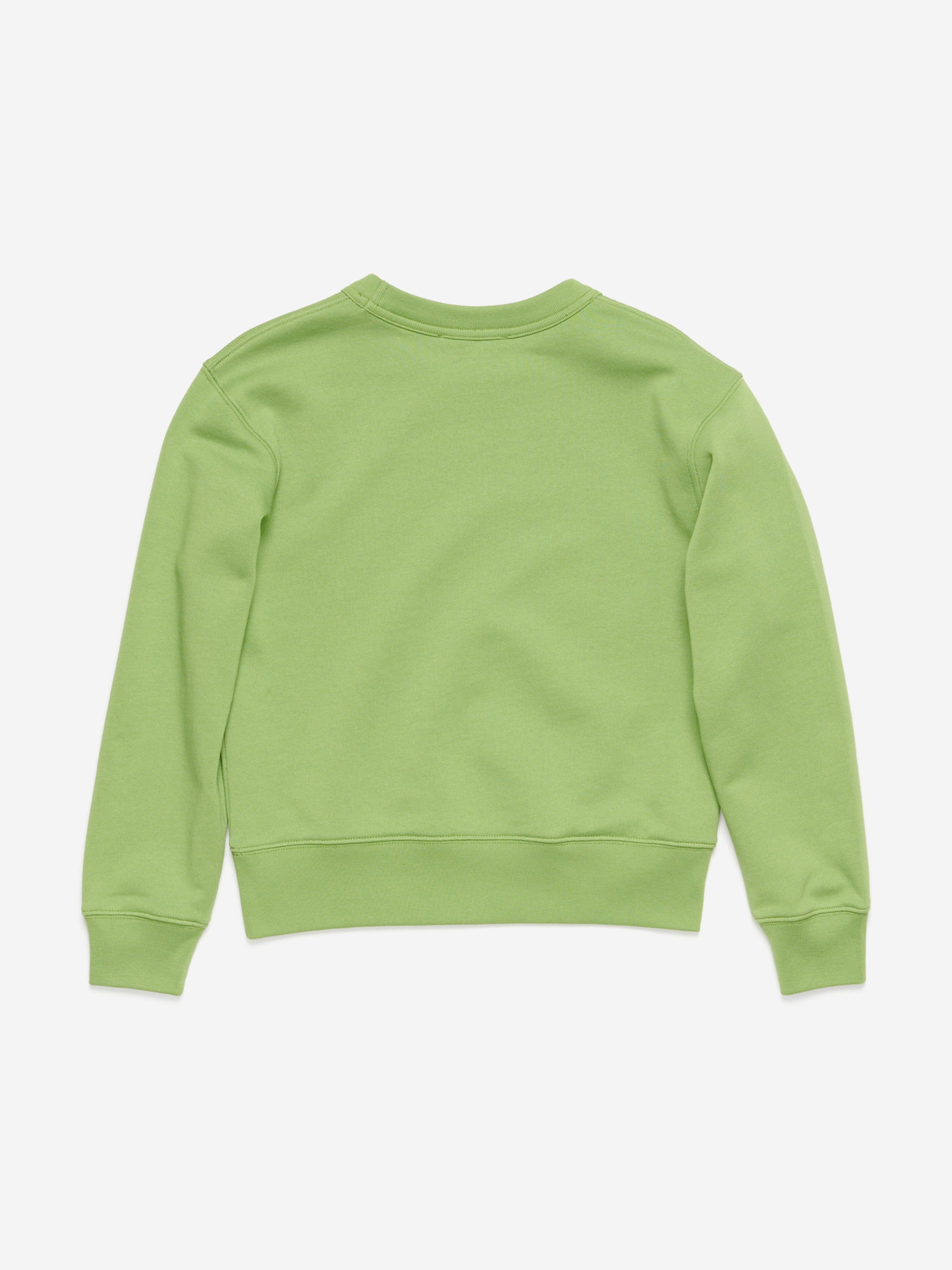 Acne Studios Kids Fairah Face Sweatshirt in Green