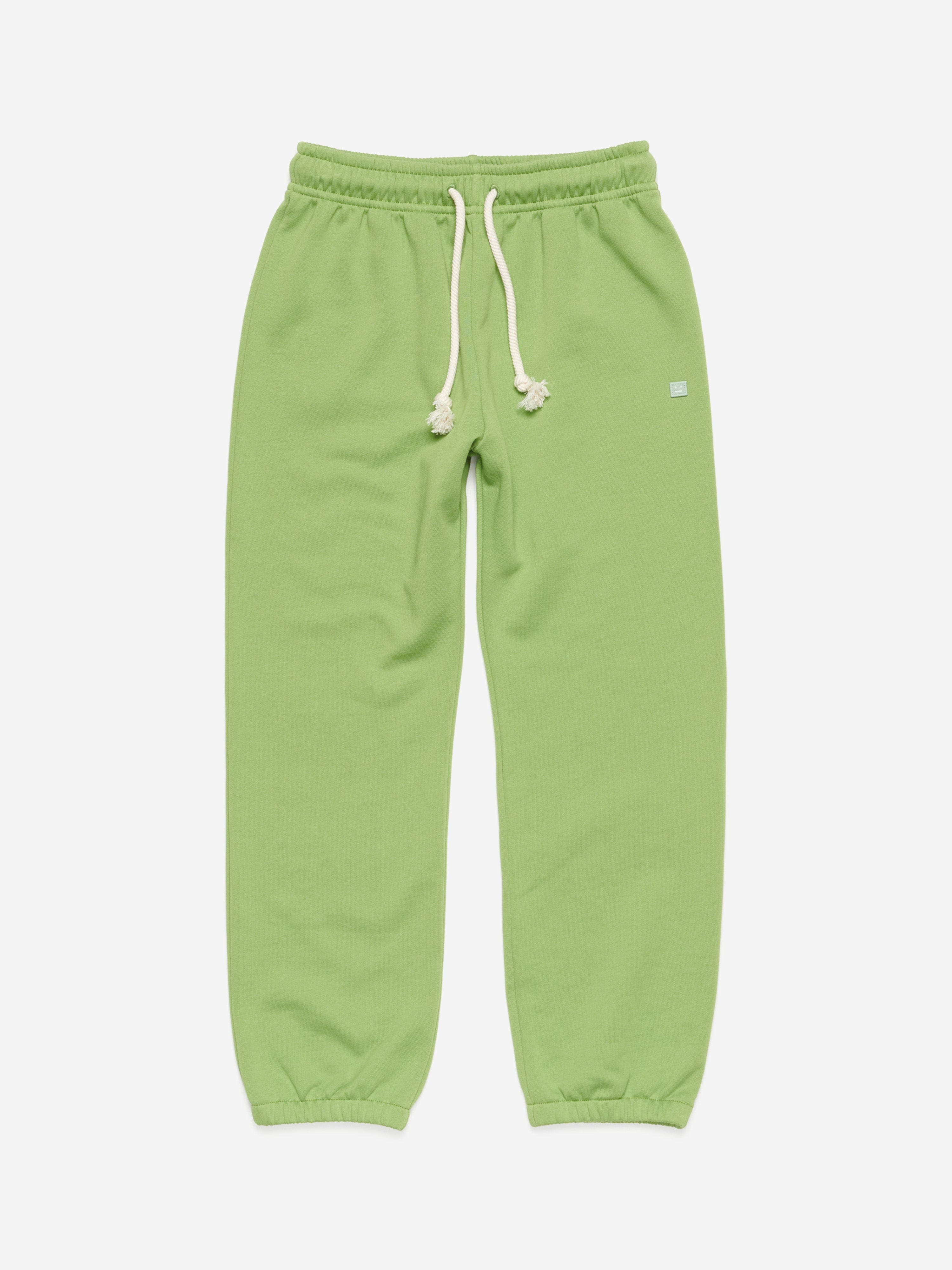 Acne Studios Kids Frack Face Joggers in Green