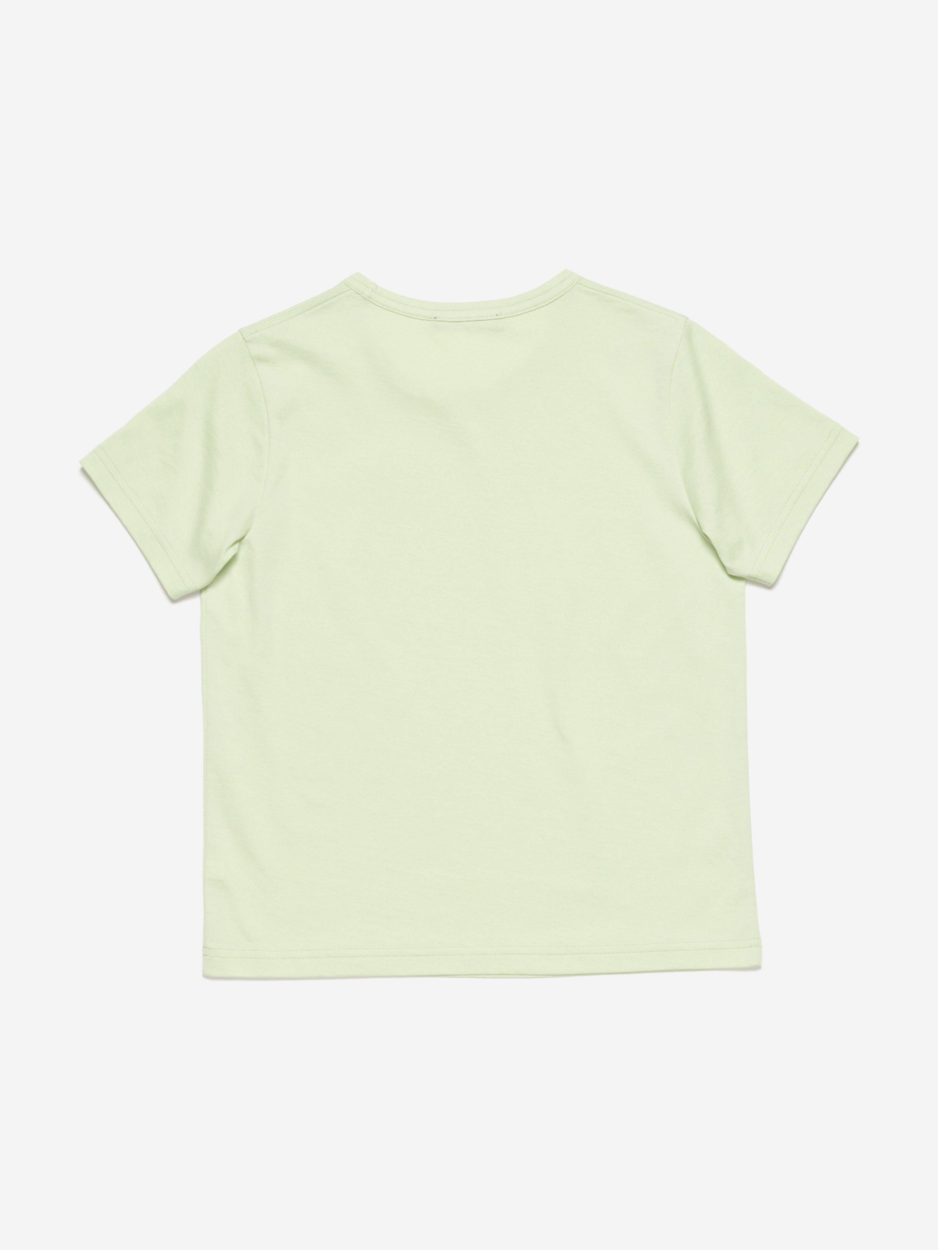 Acne Studios Kids Nash Face T-Shirt in Green