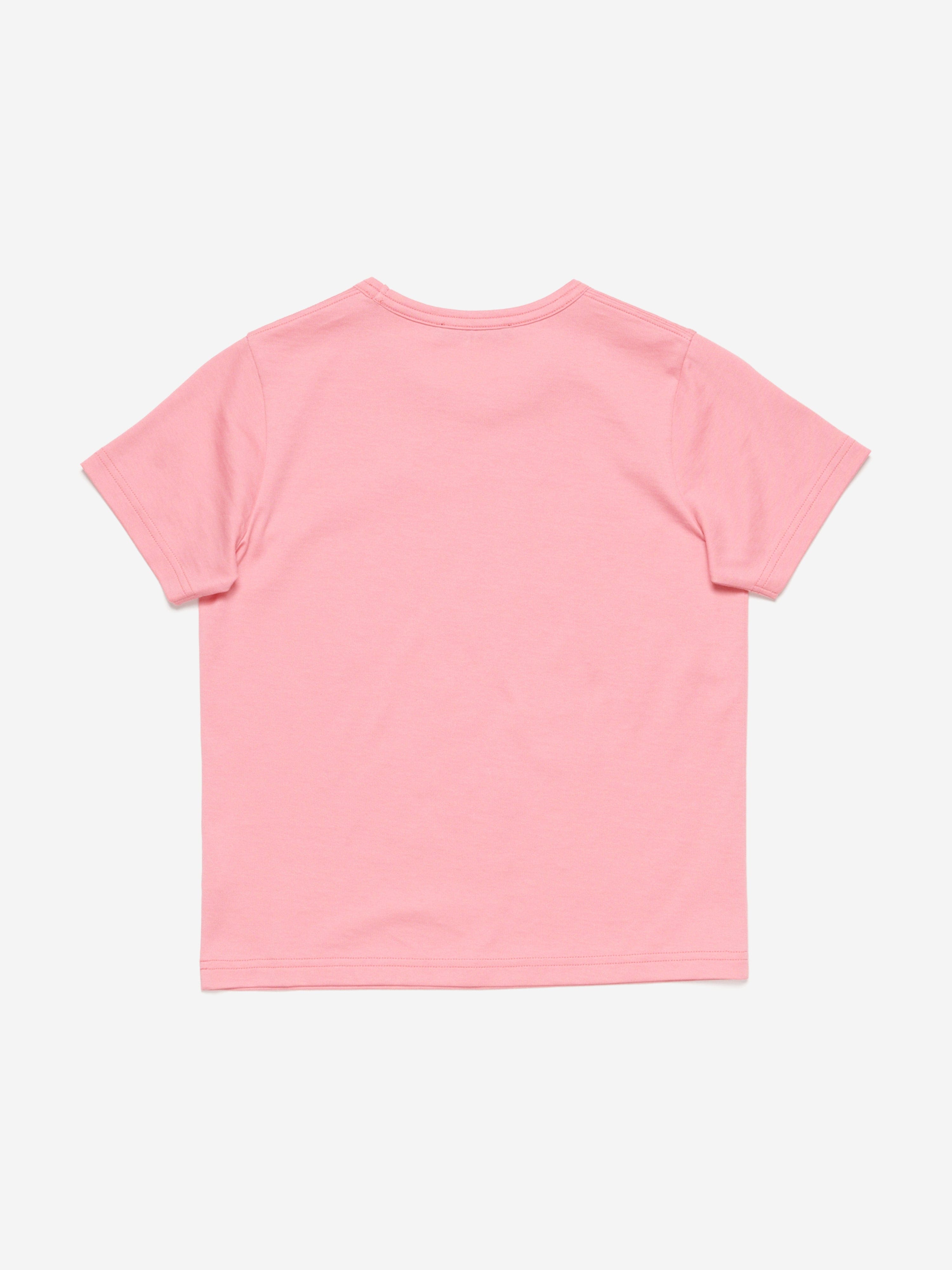 Acne Studios Kids Nash Face T-Shirt in Pink