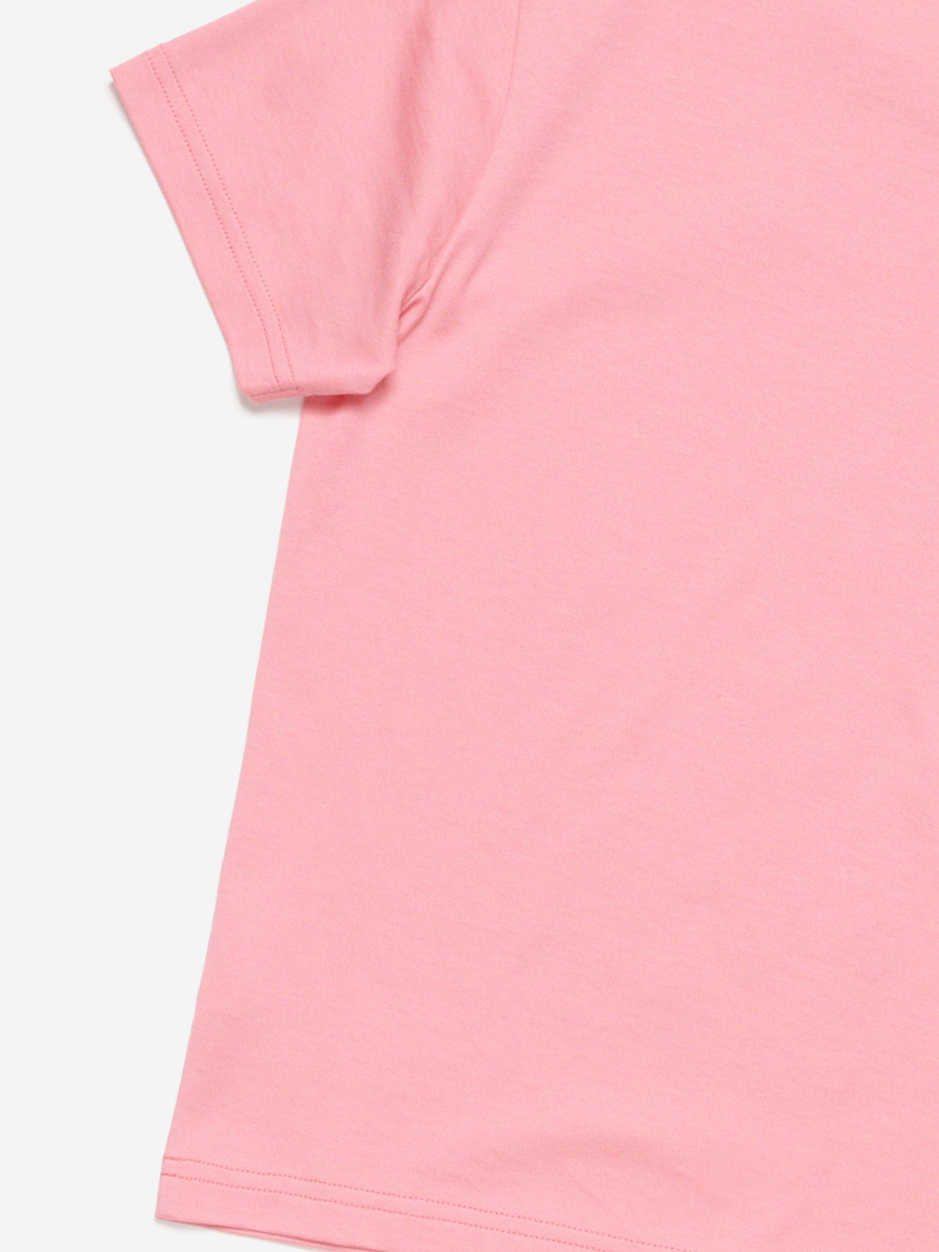 Acne Studios Kids Nash Face T-Shirt in Pink