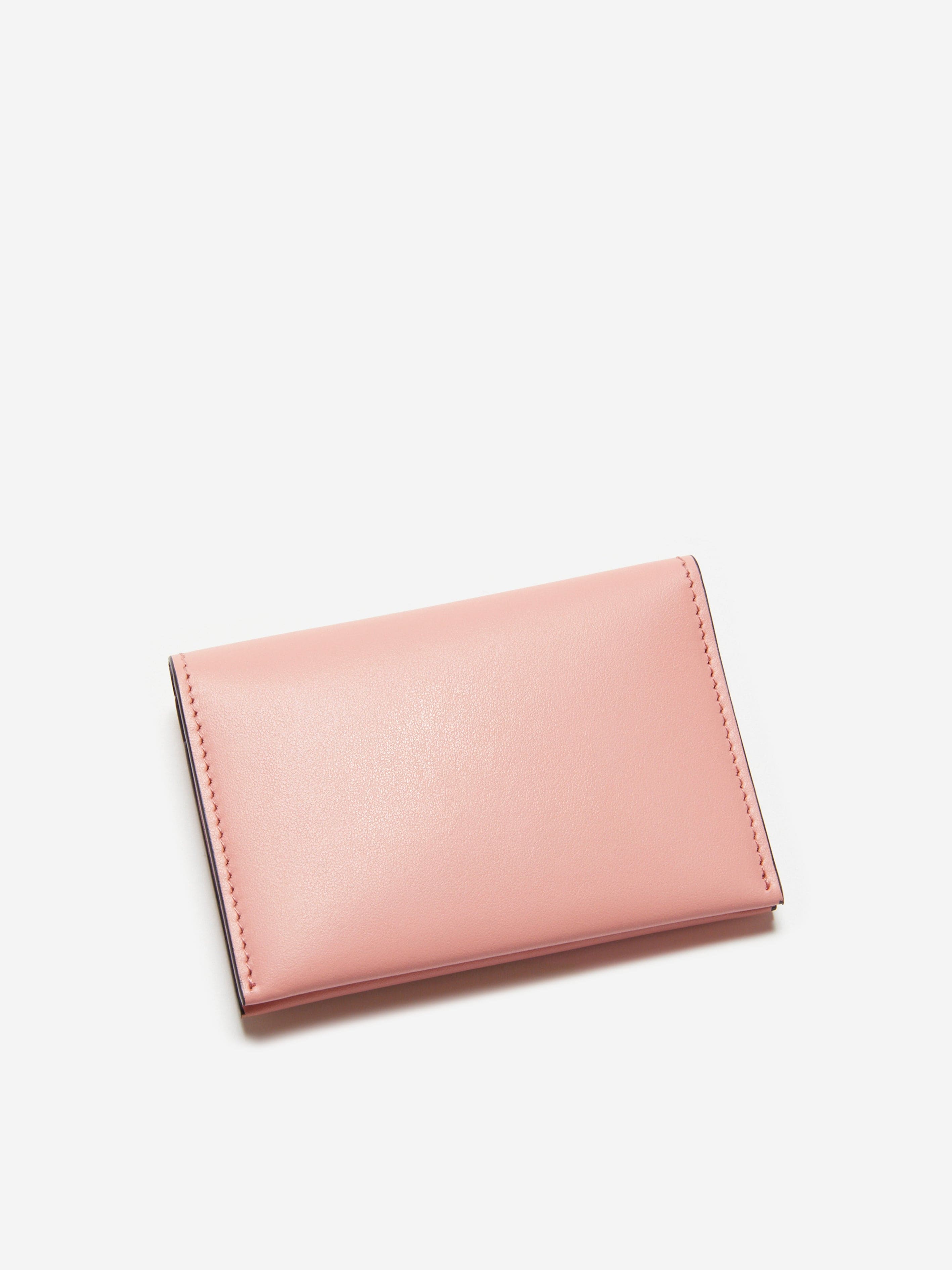 Acne Studios Kids Folded Leather Wallet in Pink (13.5cm)