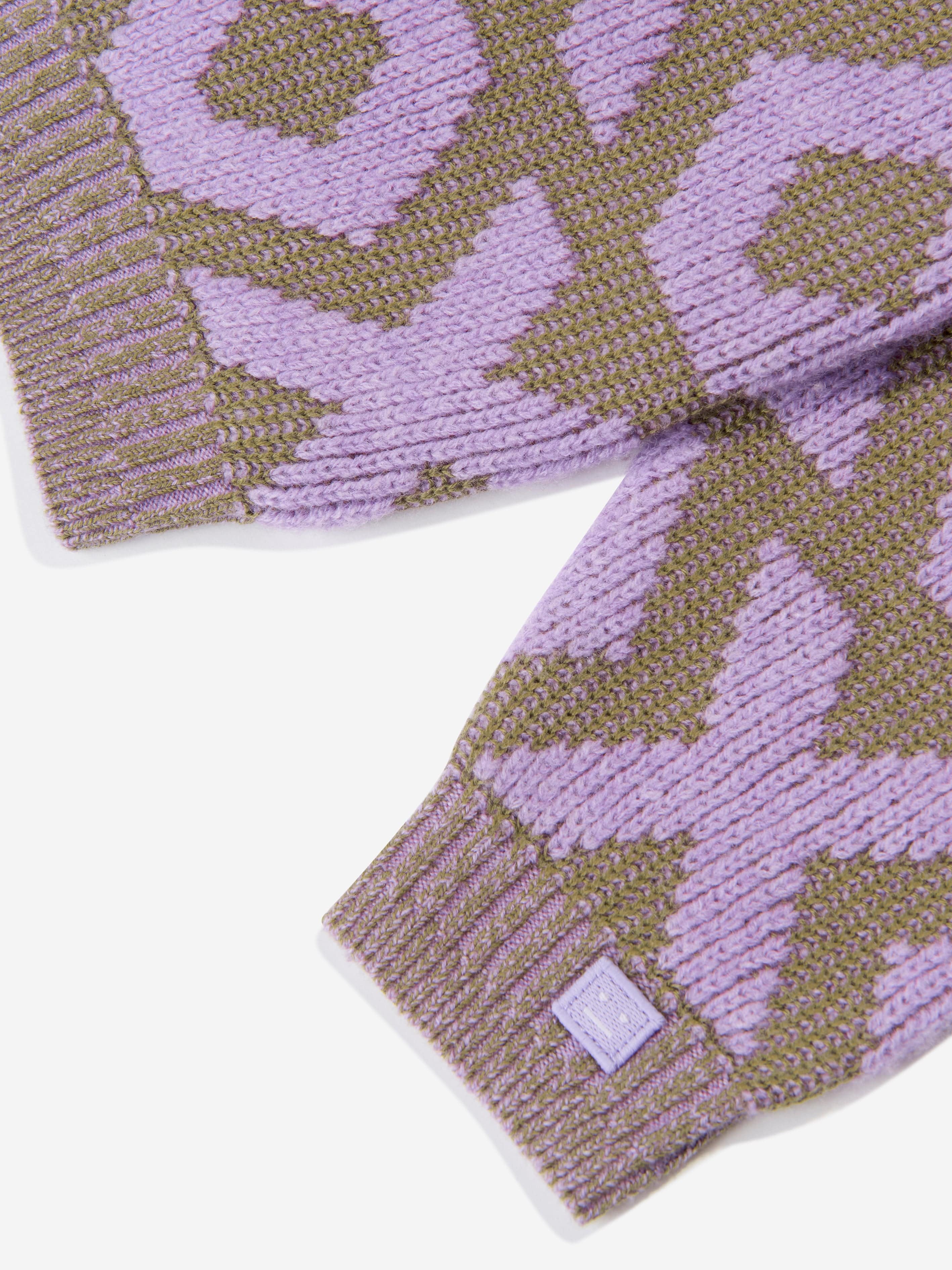 Acne Studios Kids Mini Kozu Jumper in Purple